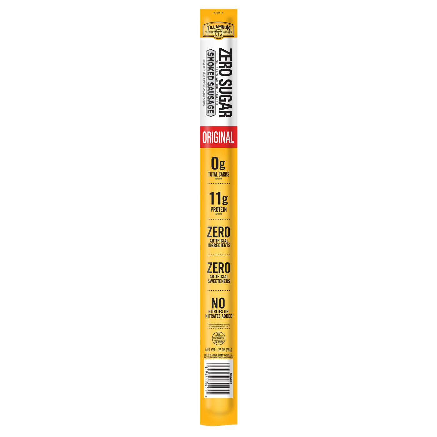 Tillamook Country Smoker Zero Sugar Beef Stick; image 1 of 2