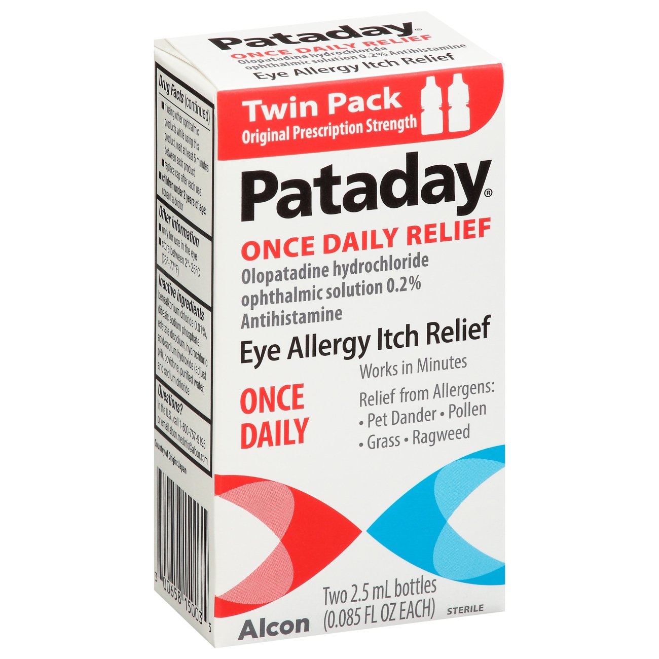 Pataday 16hour Relief Twin Pack, 5ml Shop Eye Drops & Lubricants at
