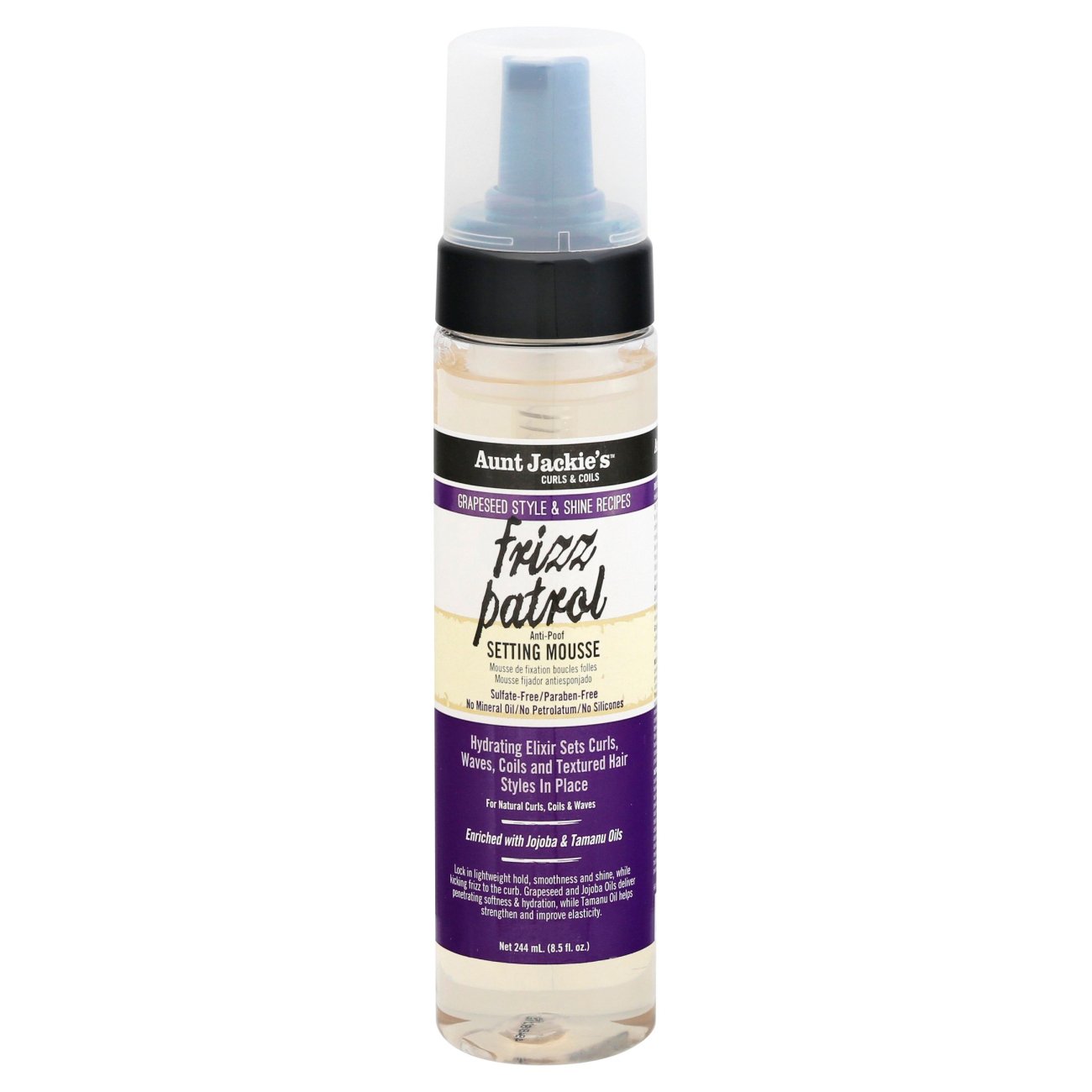 Aunt Jackie's Frizz Patrol AntiPoof Setting Mousse Shop Styling