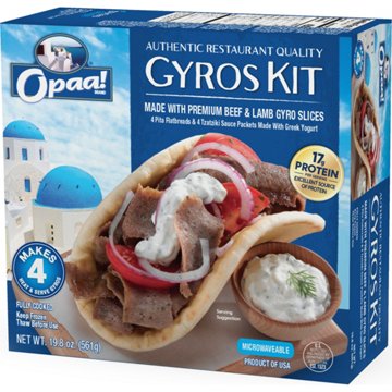 Opaa! Beef & Lamb Gyros Kit, 4 ct, 19.8 oz