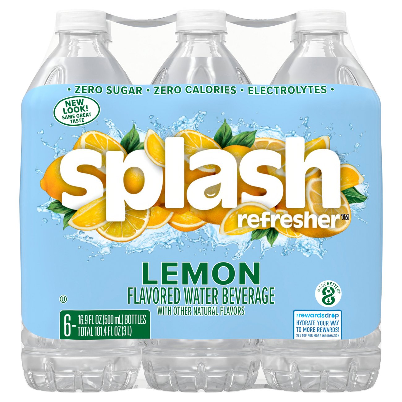 Splash Blast Lemon Flavored Water 16.9 oz Bottles Shop Sports