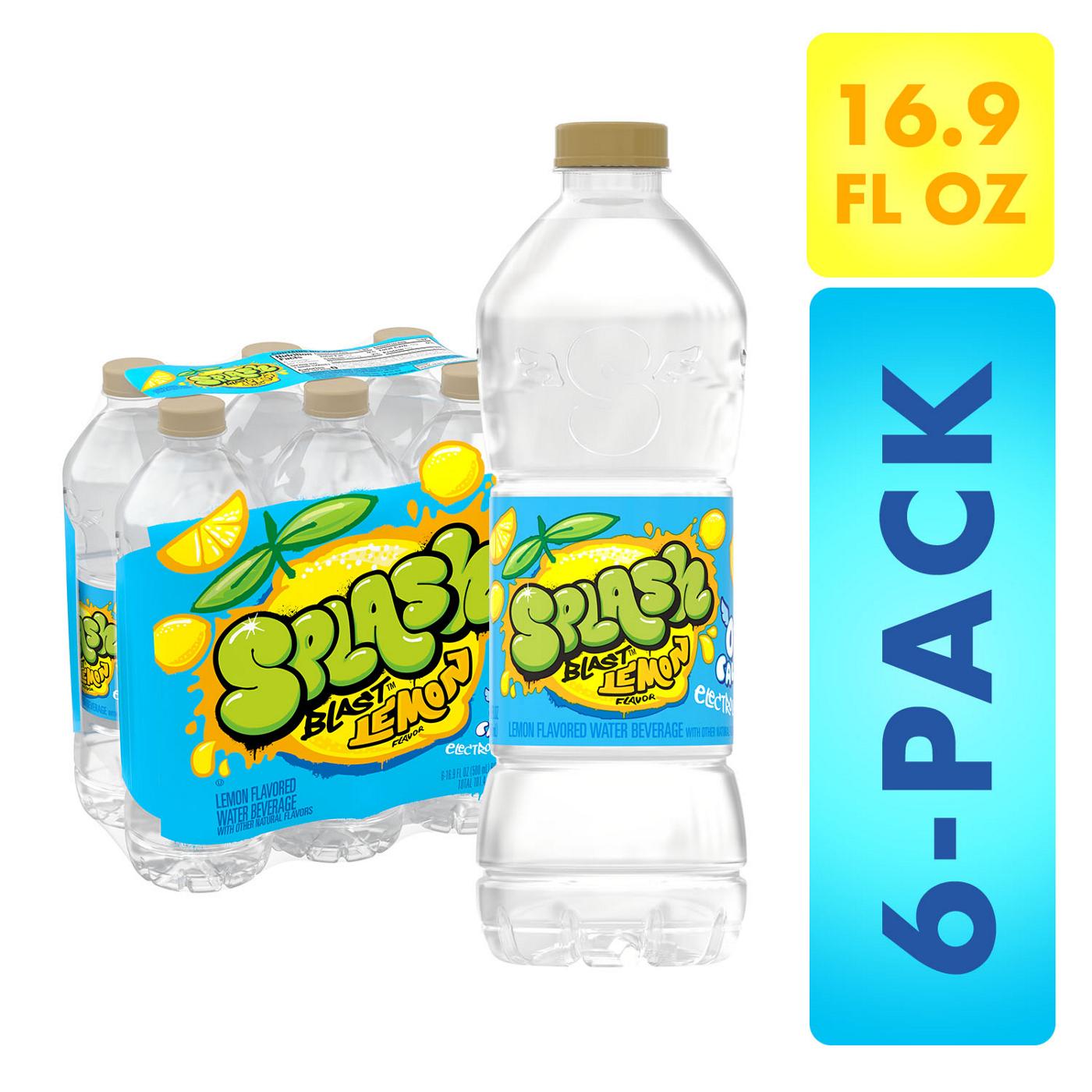 Splash Blast Lemon Flavored Water 16.9 oz Bottles; image 5 of 6