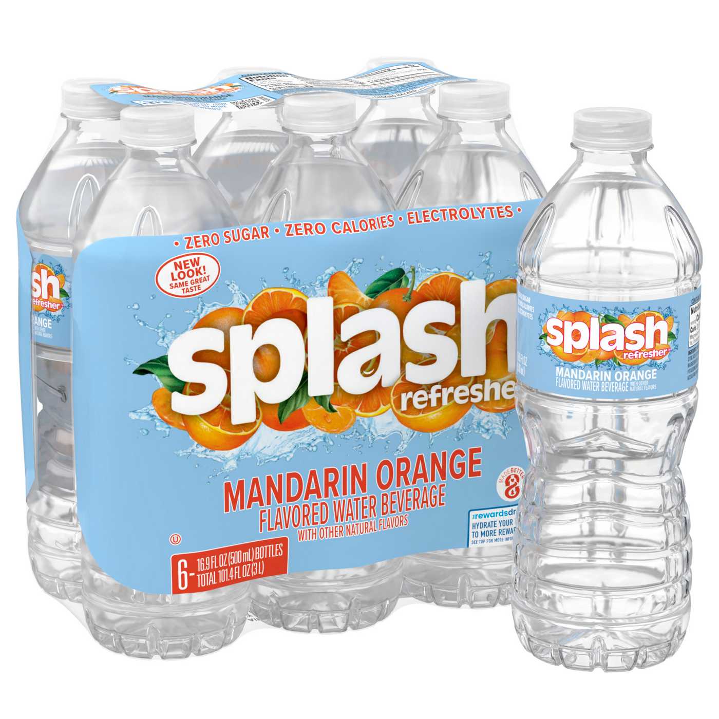 SPLASH Mandarin Orange Flavor Water Beverage, 16.9 oz Bottles; image 1 of 7