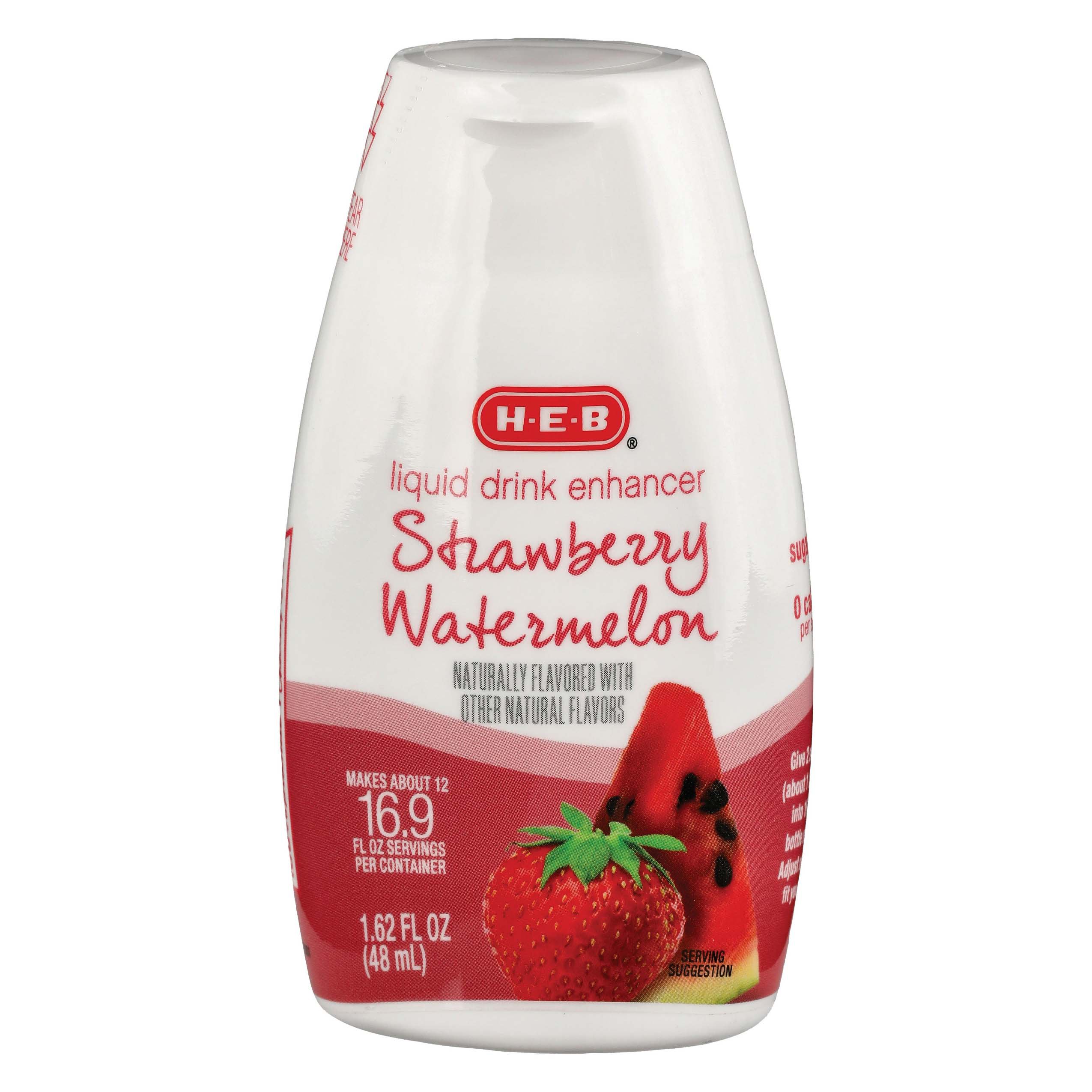 H-E-B Strawberry Watermelon Liquid Beverage Enhancer - Shop Mixes ...