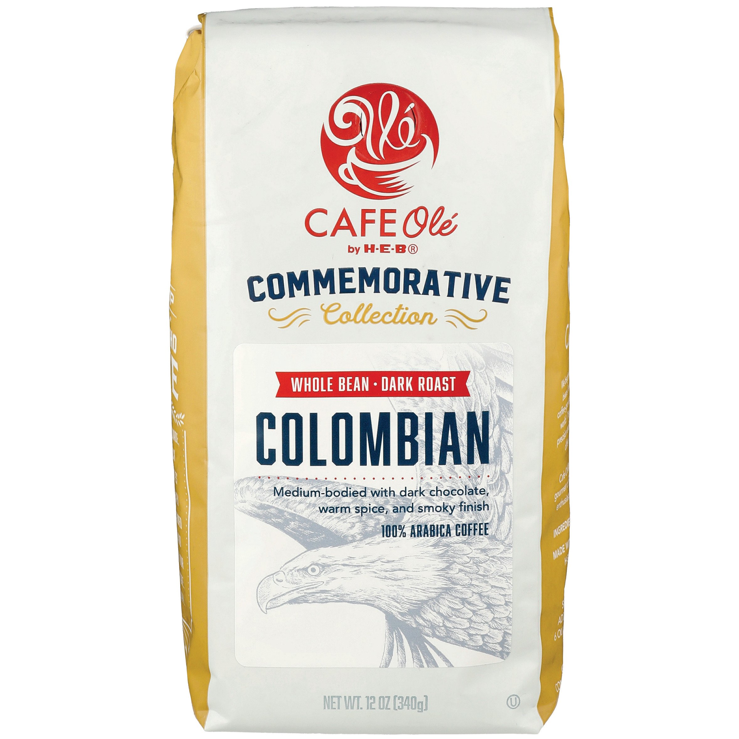 Cafe Ole By H-E-B Commemorative Collection Colombian Dark Roast Whole ...