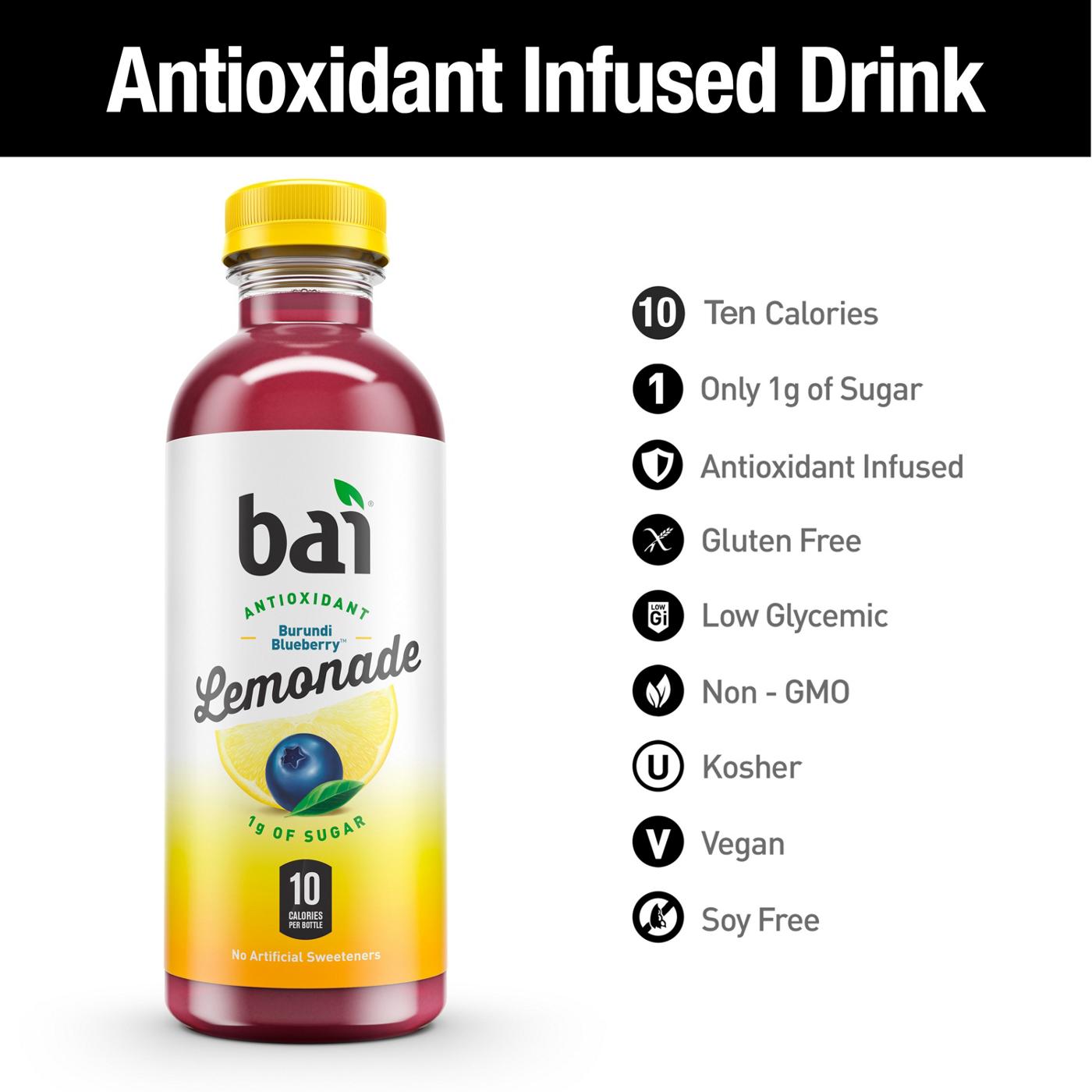 Bai Antioxidant Burndi Blueberry Lemonade; image 2 of 4