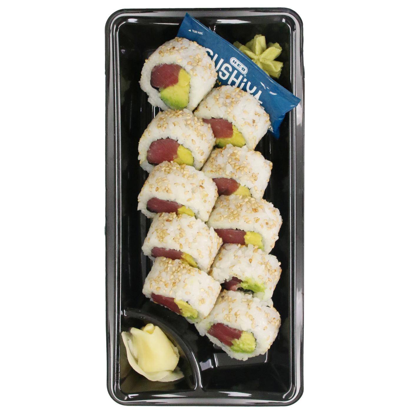 H-E-B Sushiya Tuna Avocado Roll – Kosher; image 1 of 4