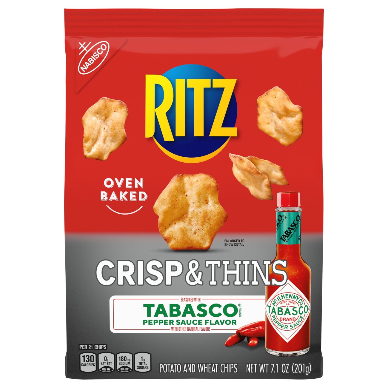 Nabisco Ritz Tabasco Pepper Sauce Crisp & Thins Chips Shop Snacks