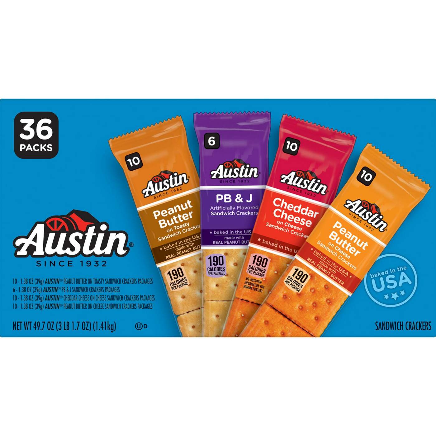 Austin Sandwich Crackers Variety Pack; image 1 of 5