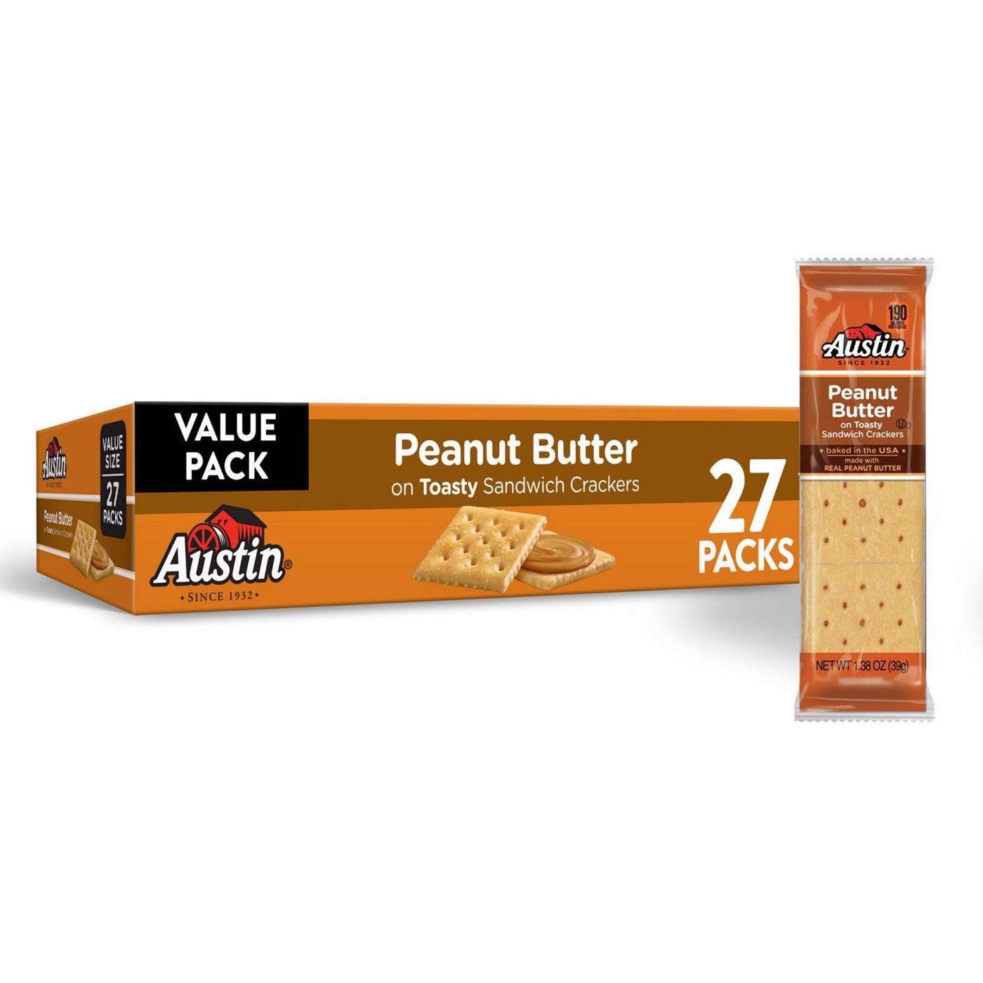 Austin Peanut Butter on Toasty Sandwich Crackers, 37.2 oz Shop