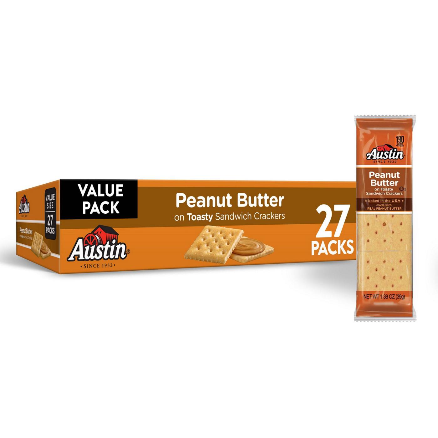 Austin Peanut Butter on Toasty Sandwich Crackers, 37.2 oz; image 4 of 5