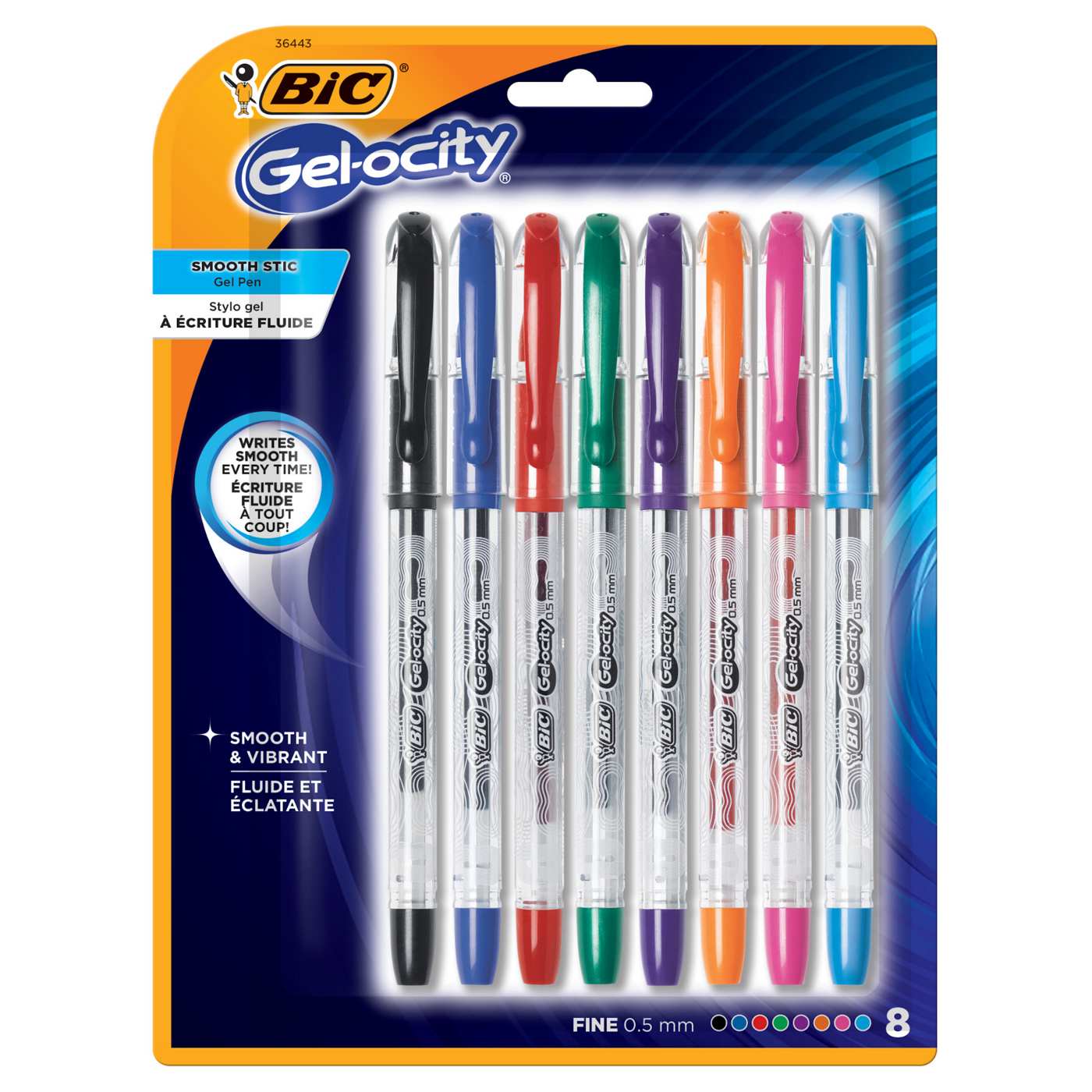 BIC Gel-ocity Smooth Stic 0.5mm Gel Pens - Assorted Ink - Shop Pens at H-E-B