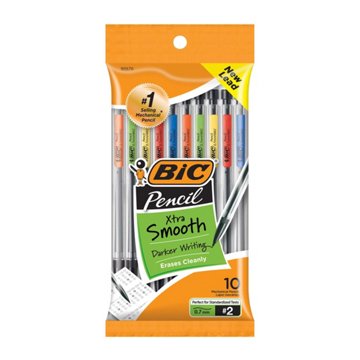 BIC Xtra Smooth 0.7mm Mechanical Pencils, 10 pk