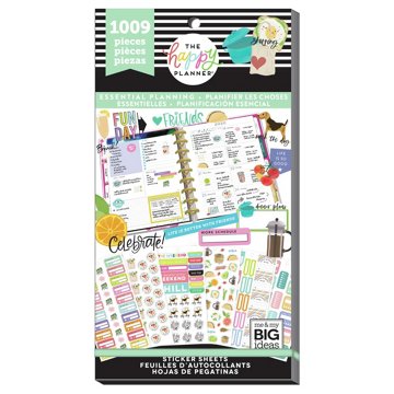 The Happy Planner Essential Planning Value Pack Stickers, 1109 pc