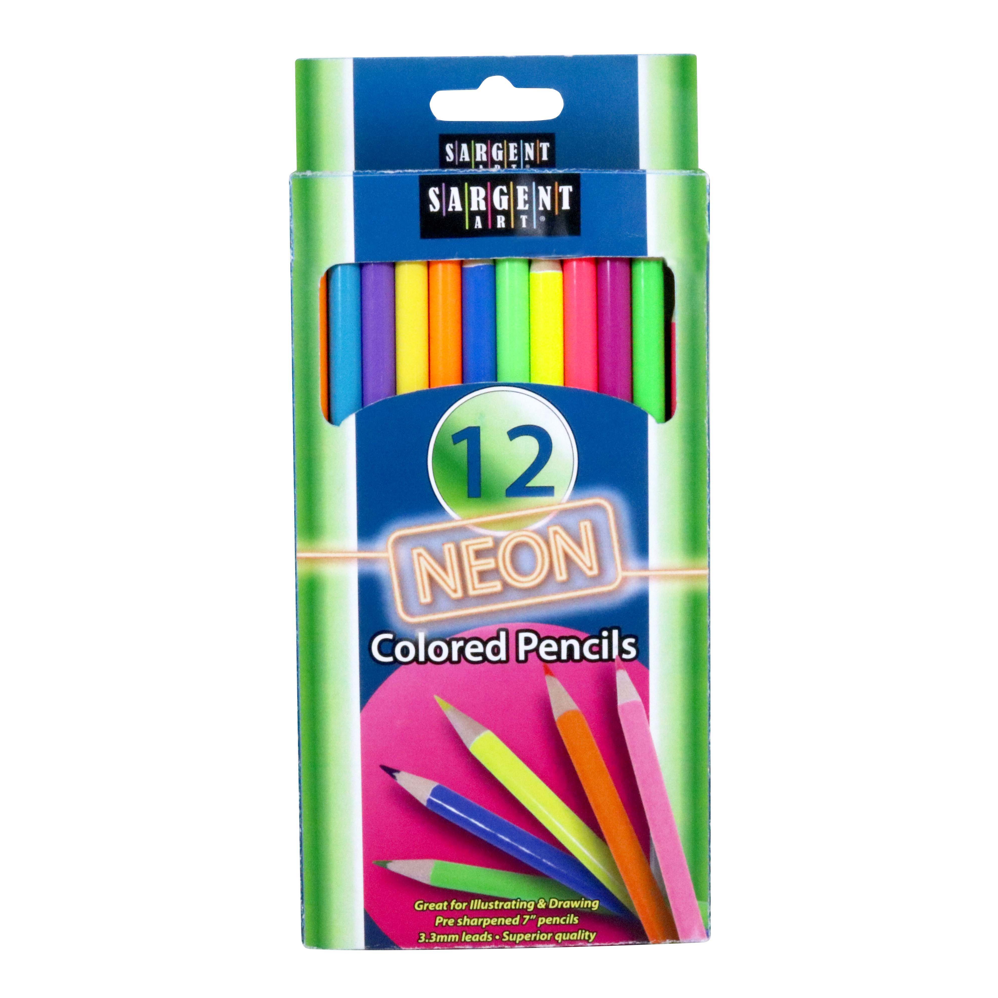 Sargent Art Neon Colored Pencils Shop Colored pencils at HEB