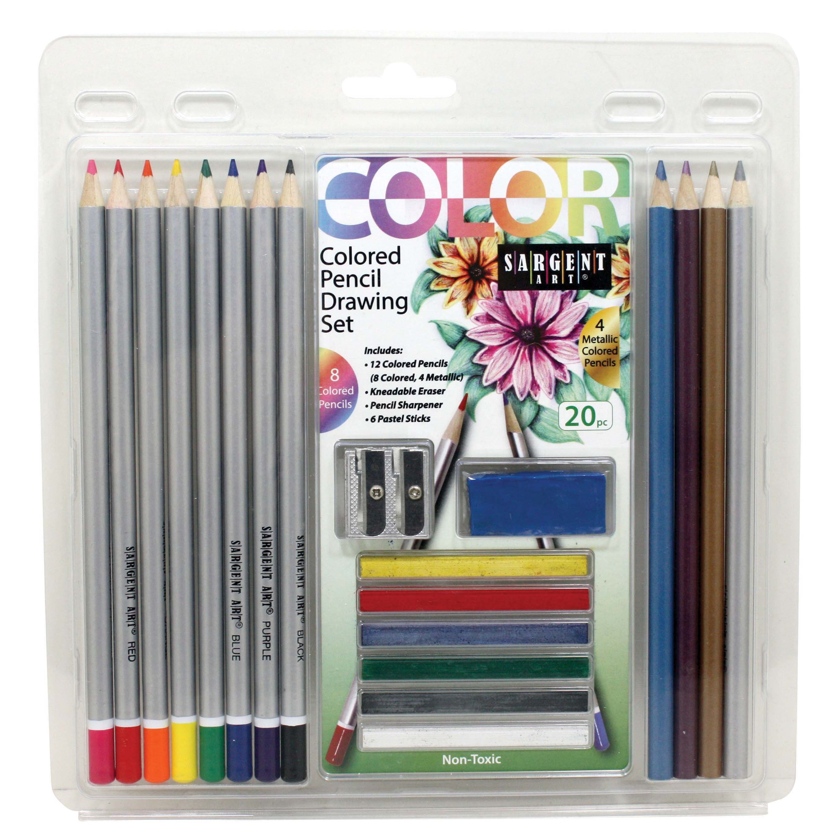Sargent Art Colored Pencil Drawing Set Shop Colored Pencils at HEB