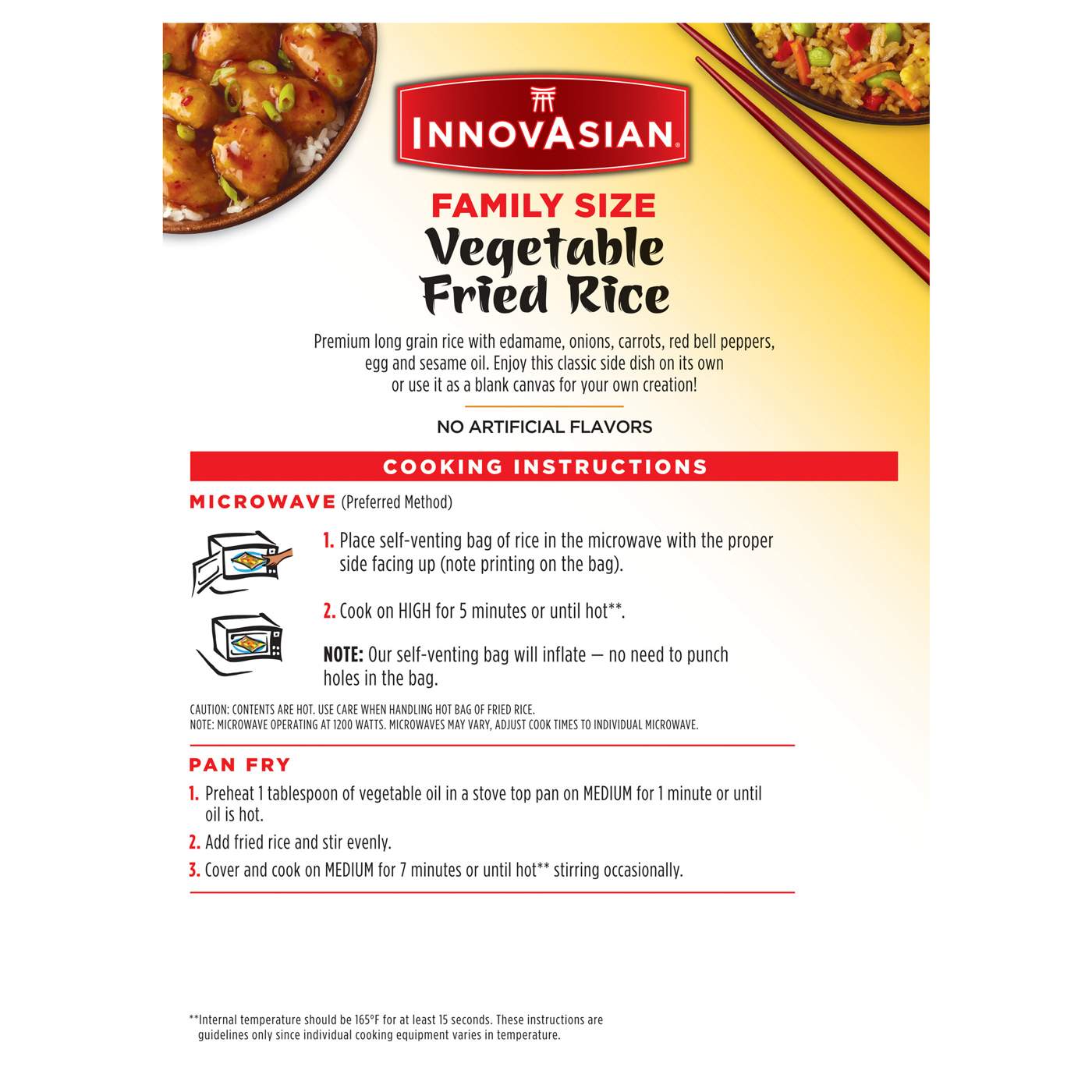 InnovAsian Frozen Vegetable Fried Rice - Family-Size - Shop