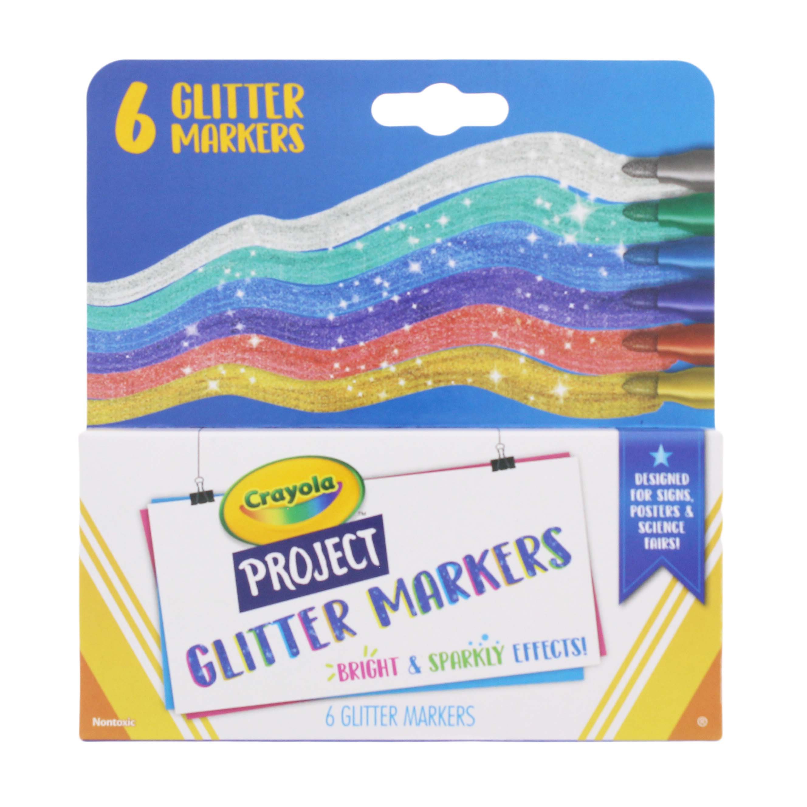 Crayola Project Glitter Markers Shop Highlighters & DryErase at HEB