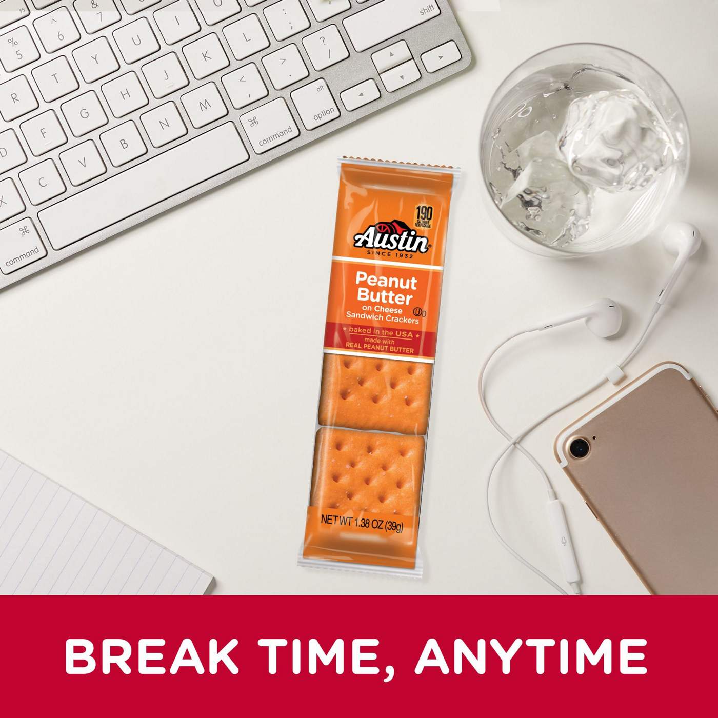 Austin Peanut Butter on Cheese Sandwich Crackers, 37.2 oz Shop Crackers & breadsticks at HEB
