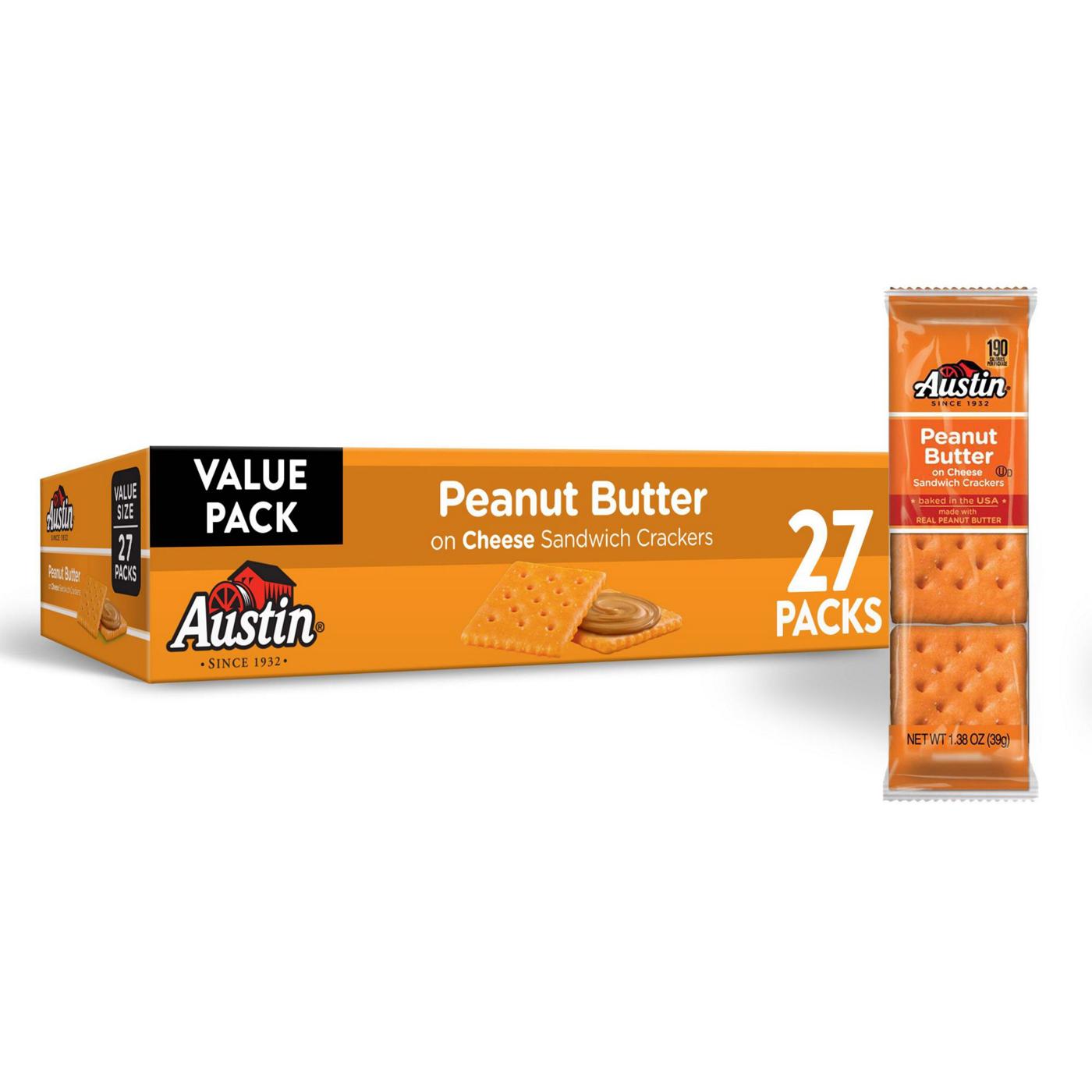 Austin Peanut Butter on Cheese Sandwich Crackers, 37.2 oz; image 5 of 5