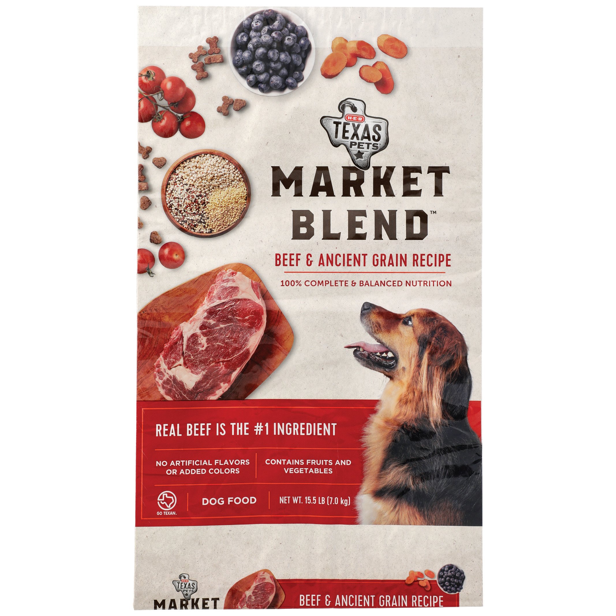 HEB Texas Pets Market Blend Beef Dry Dog Food Shop Food at HEB