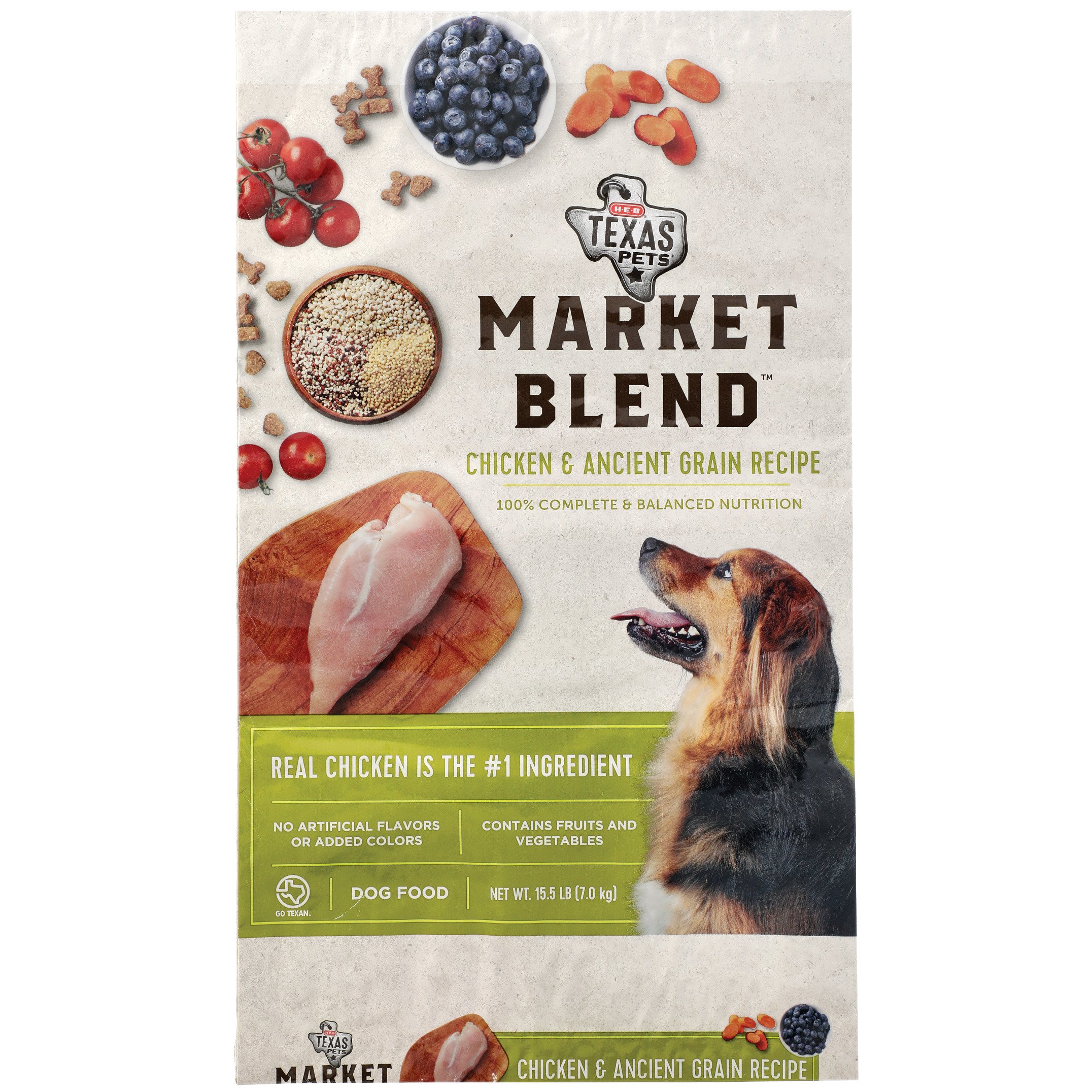 HEB Texas Pets Market Blend Chicken Dry Dog Food Shop Dogs at HEB