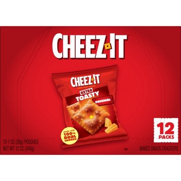 Cheez-It Extra Toasty Cheese Crackers, 12 oz