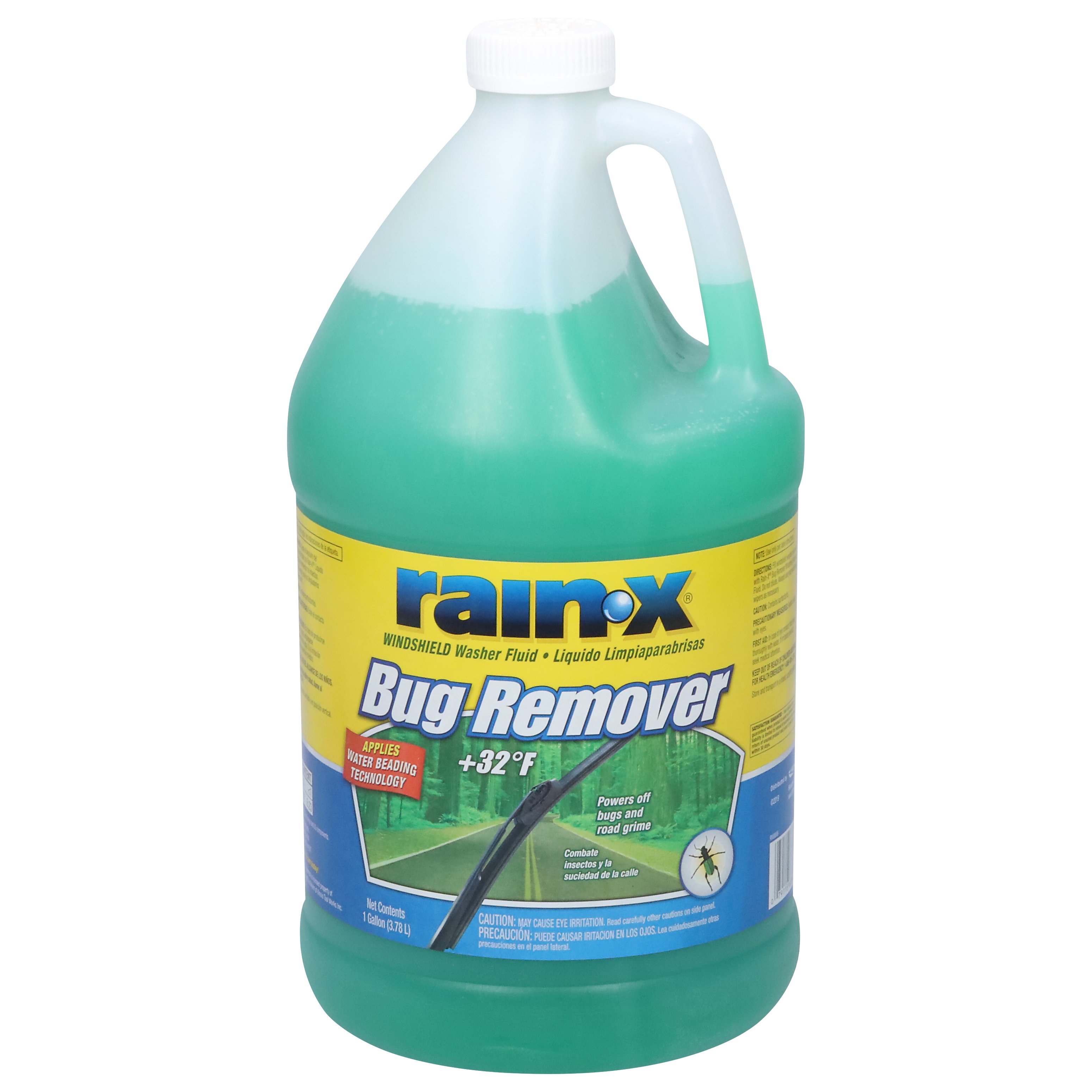 Rain-X 113605 +32F Bug Remover Windshield Washer Fluid 1 Gallon