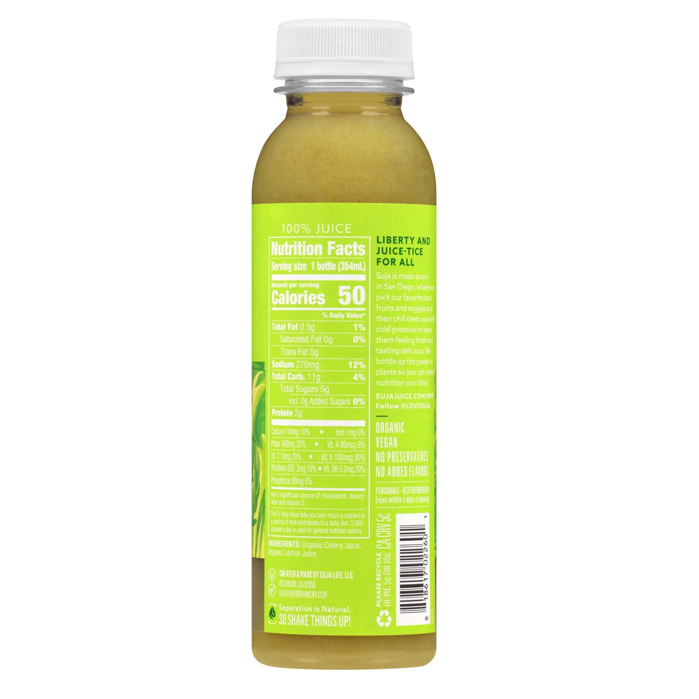Suja Celery Organic Cold-Pressed Juice; image 2 of 2