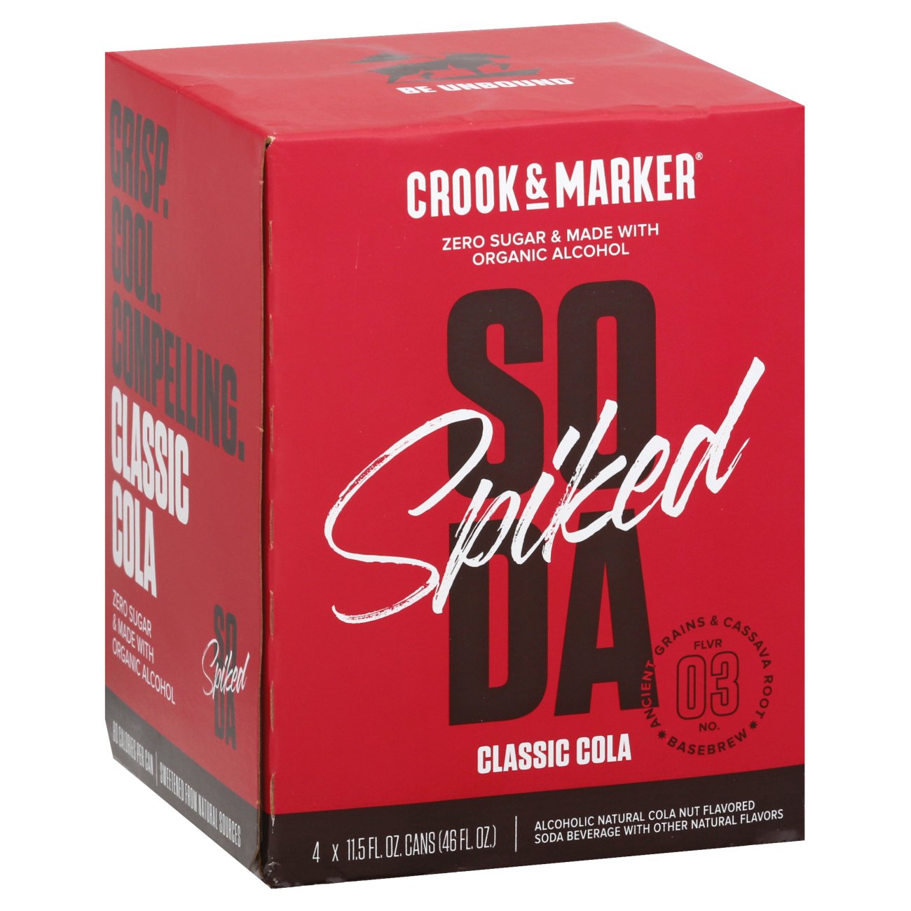 Crook and Marker Classic Cola Spiked Soda 11.5 oz Cans Shop Beer