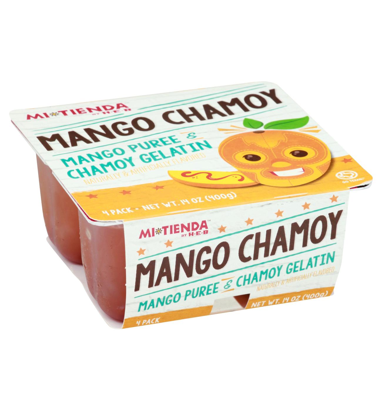 H-E-B Mi Tienda Gelatin Cups - Mango Chamoy; image 1 of 2