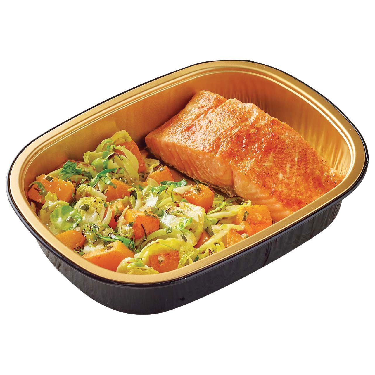 HEB Meal Simple Brown Sugar Salmon with Brussels Sprouts and Butter