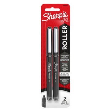 Sharpie 0.5mm Rollerball Pens - Black Ink, 2 pk