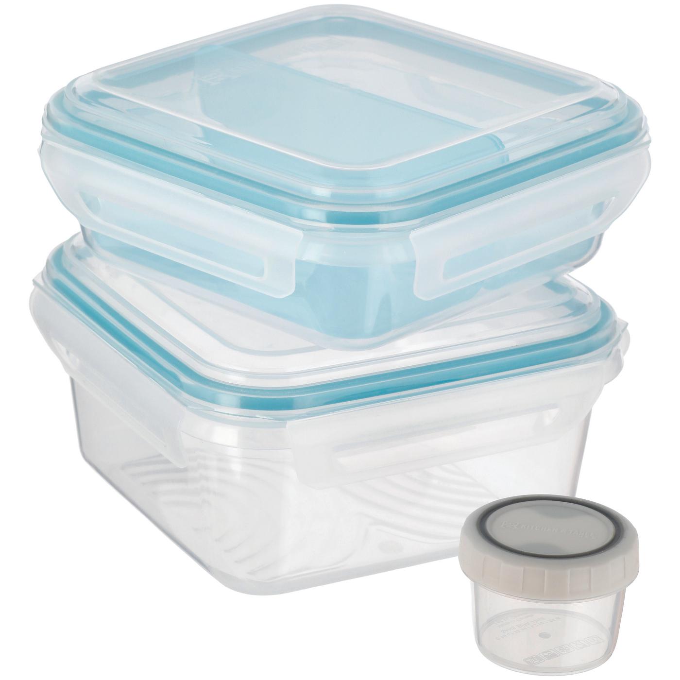 Snapware® Airtight Food Storage Container - Clear/Blue, 3 ct