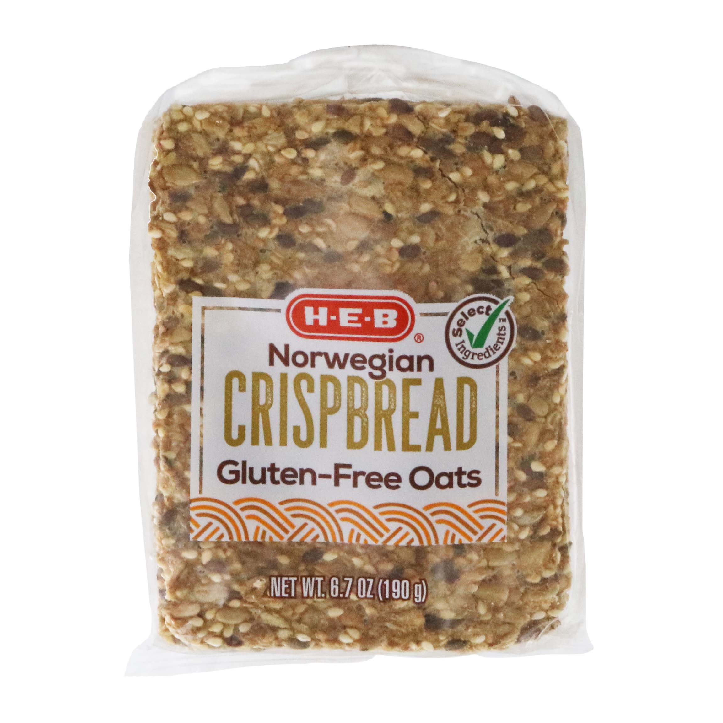 HEB Select Ingredients GlutenFree Oats Crispbread Shop Bread at HEB