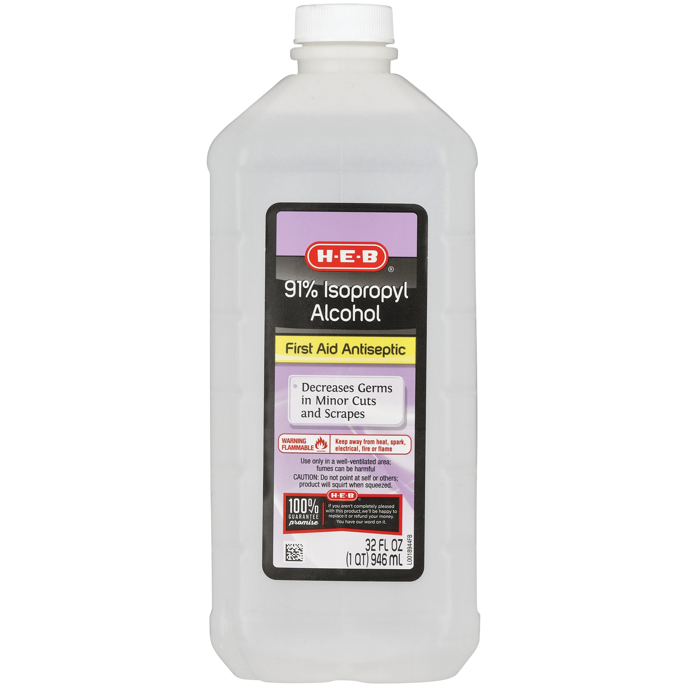 H-E-B 91% Isopropyl Alcohol - Shop Antiseptics & Antibiotics at H-E-B