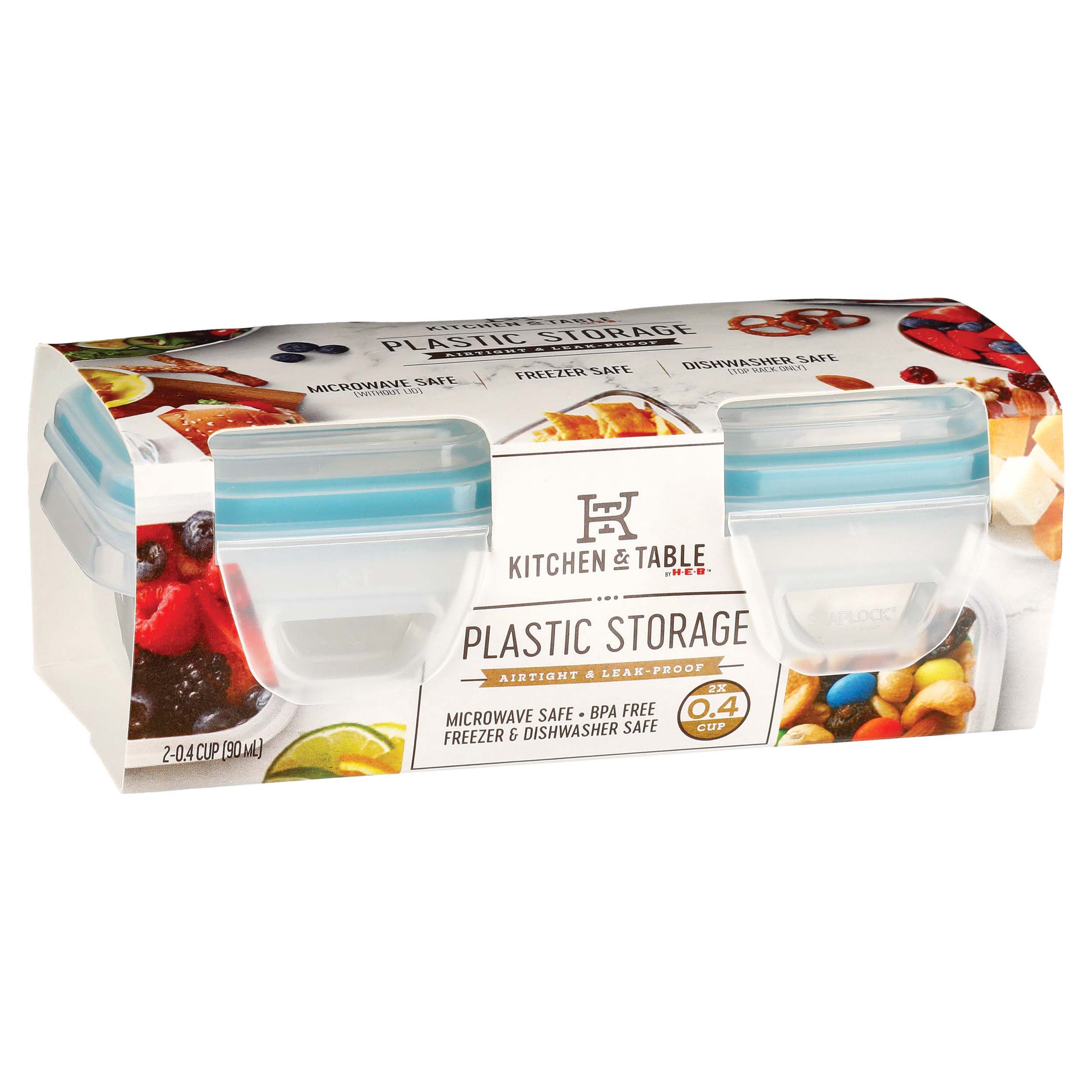 Kitchen & Table by H-E-B Airtight & Leakproof Rectangular Plastic Food  Storage Container - Shop Containers at H-E-B