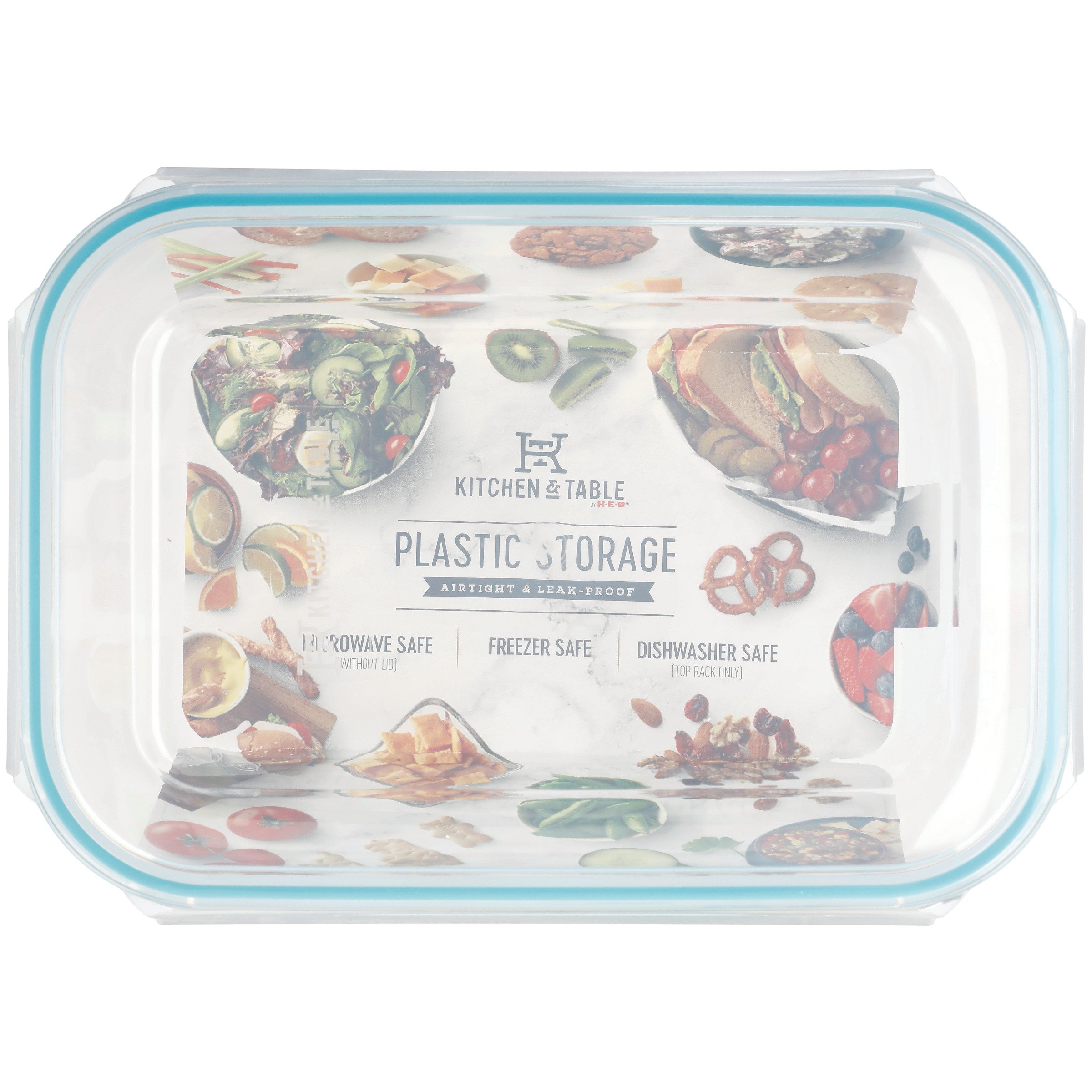 Kitchen & Table by H-E-B Airtight & Leakproof Rectangular Plastic Food ...