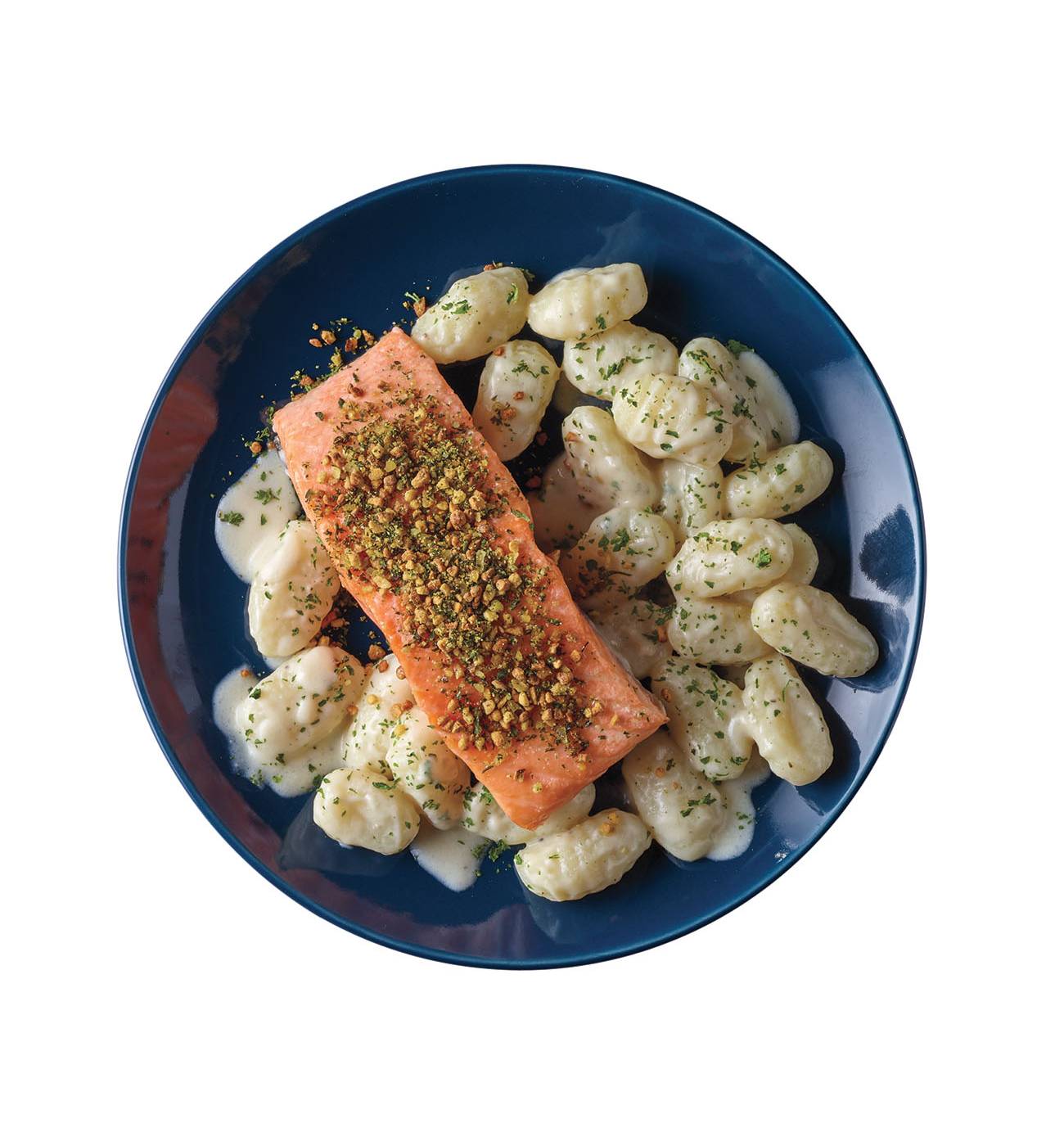 Meal Simple by H-E-B Salmon & Lemon Cream Gnocchi; image 3 of 3