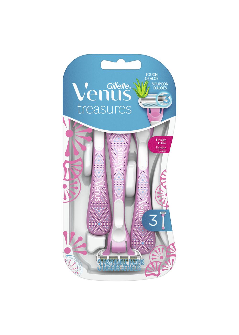 Gillette Venus Treasures Disposable Razors; image 1 of 9