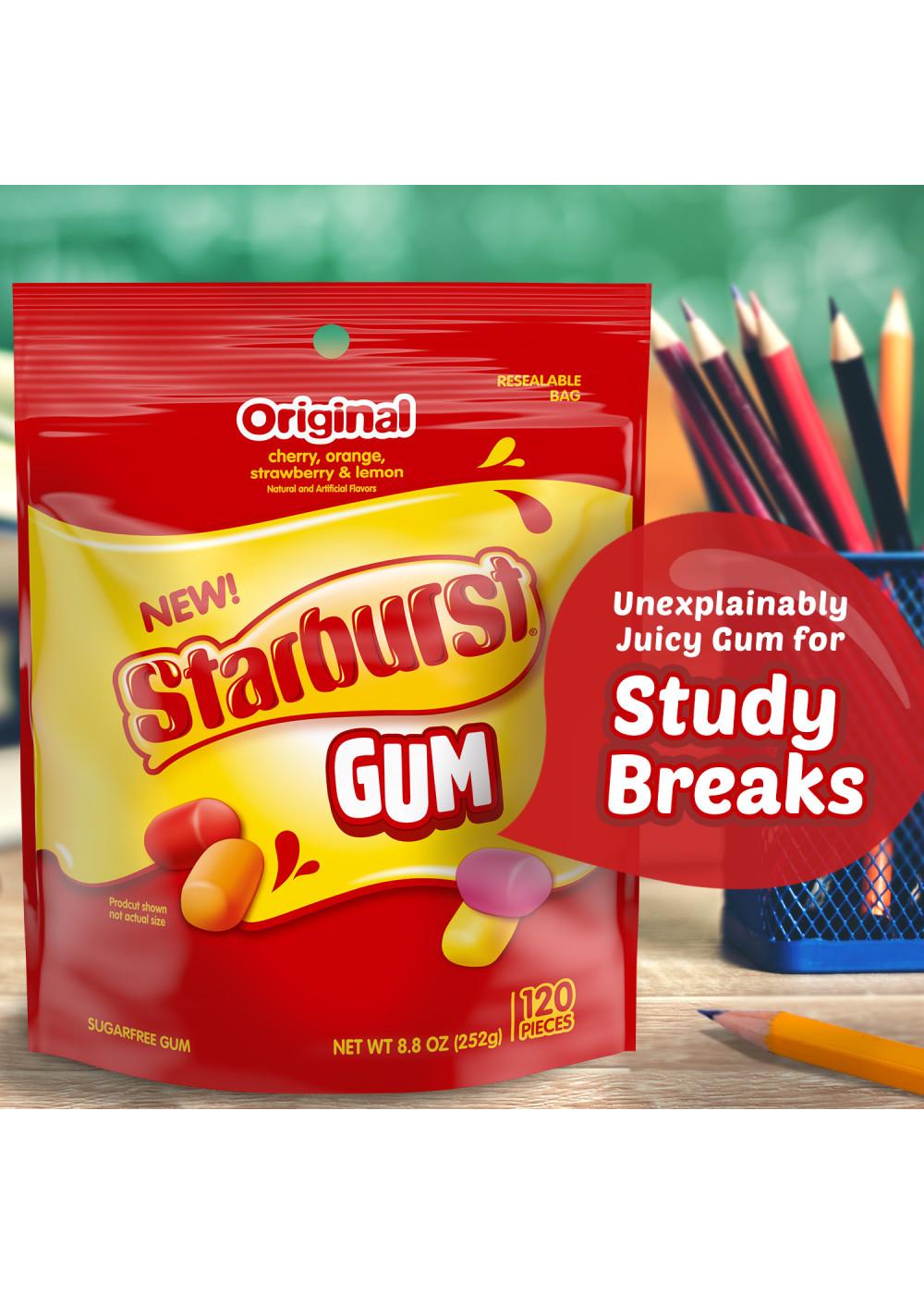 Starburst Original Sugarfree Chewing Gum; image 2 of 6