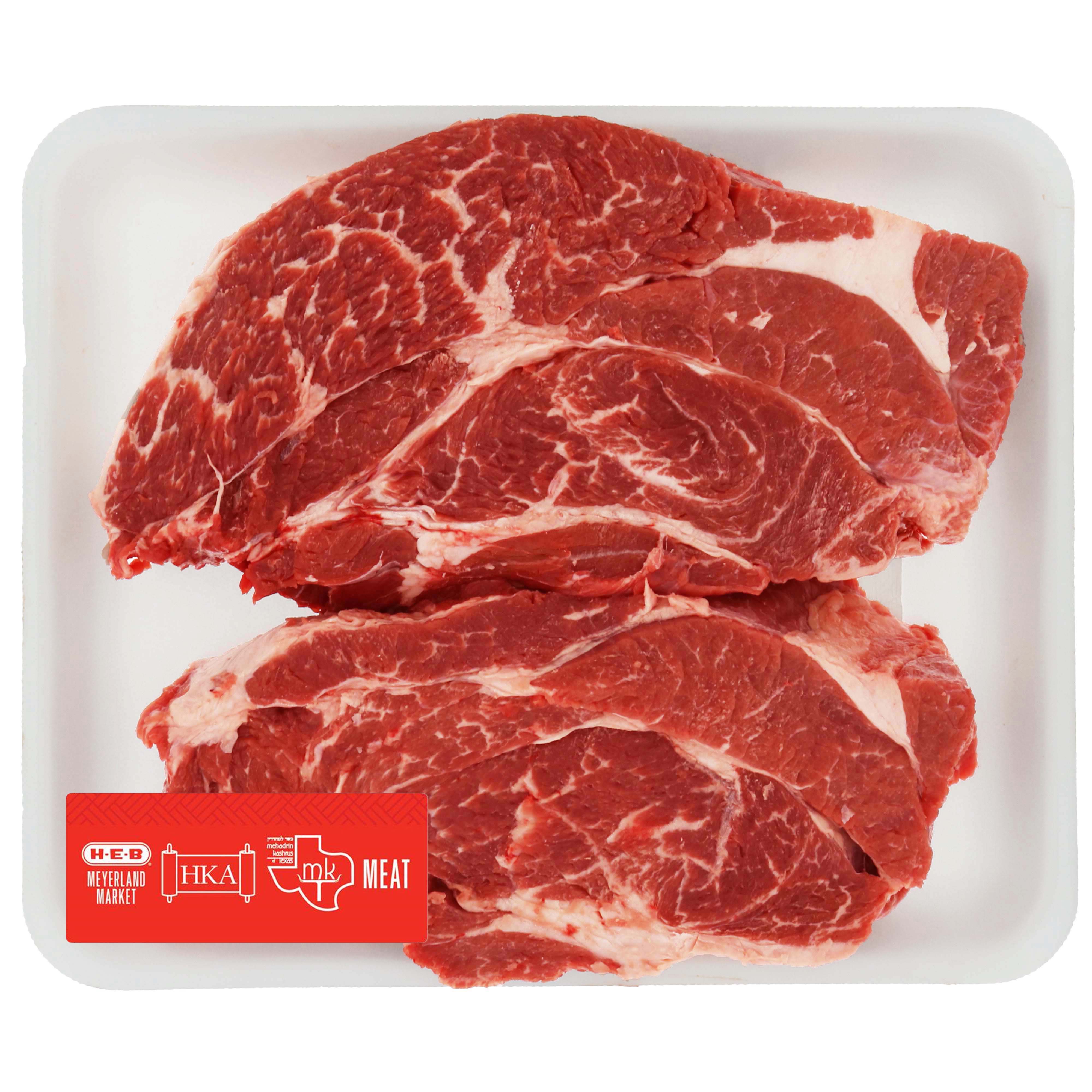 HEB Kosher Beef Chuck Roast Boneless, Value Pack Shop Beef at HEB