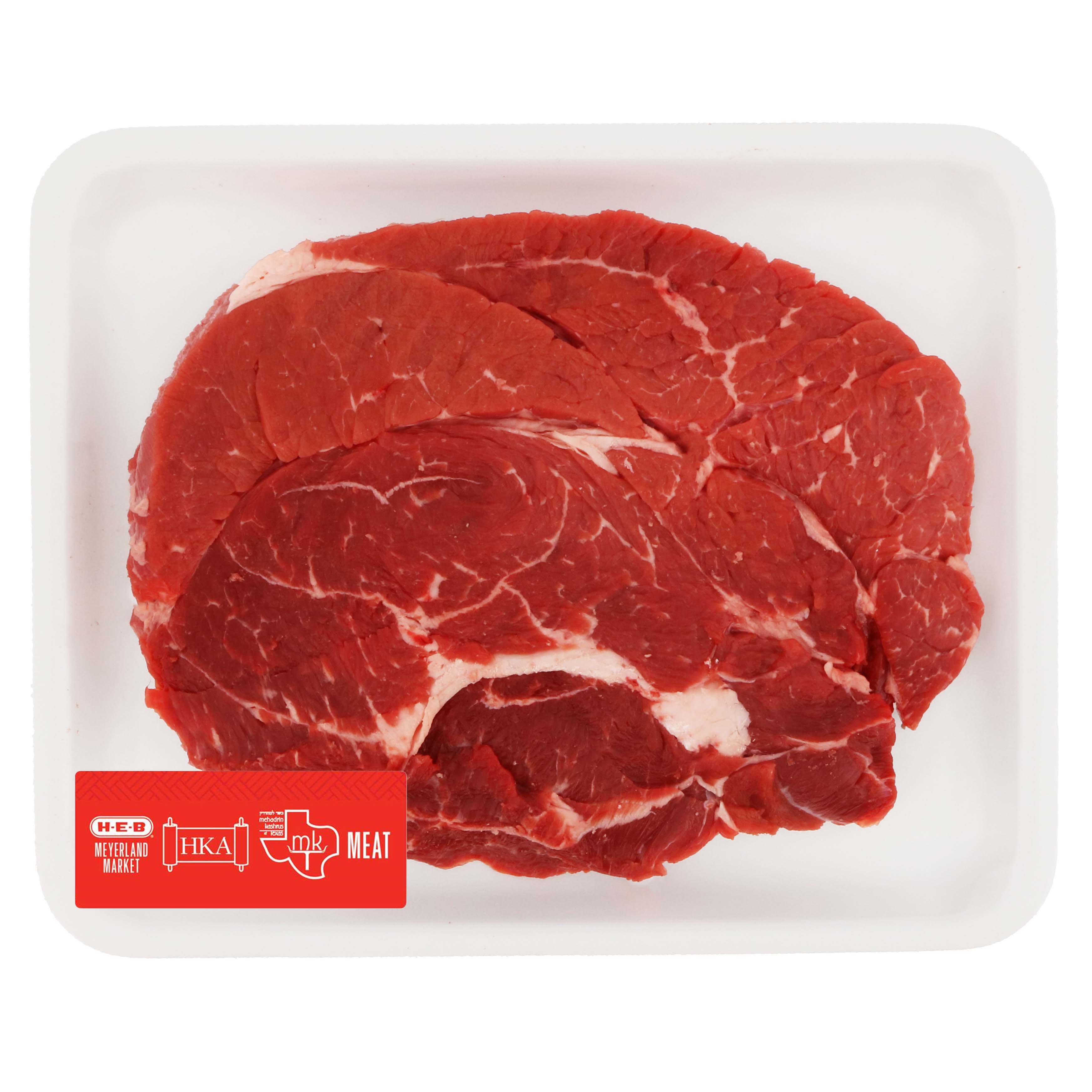 HEB Kosher Beef Chuck Steak Boneless Shop Beef at HEB