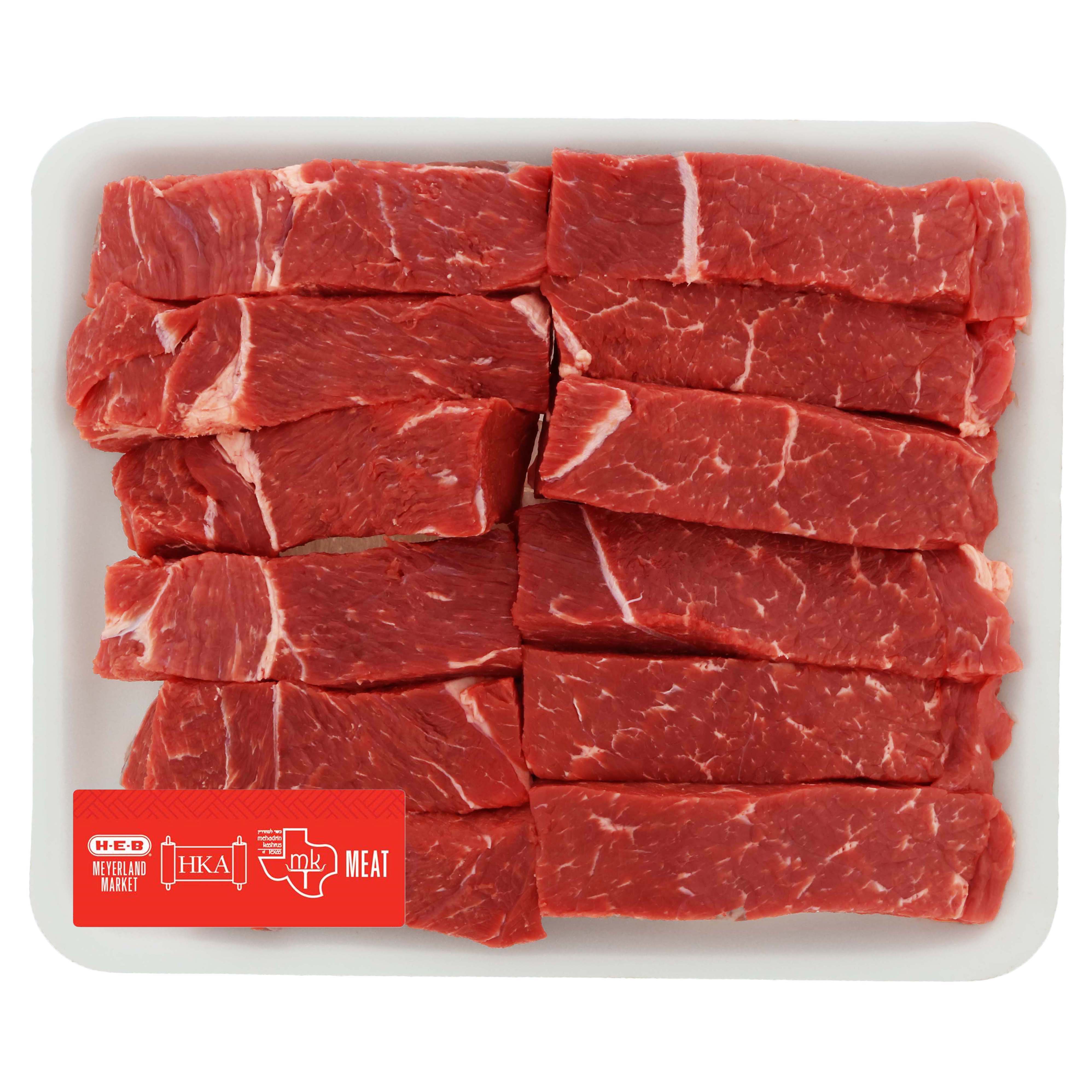 H E B Kosher Beef Shoulder Tx Style Ribs Boneless Value Pack Shop Beef At H E B 