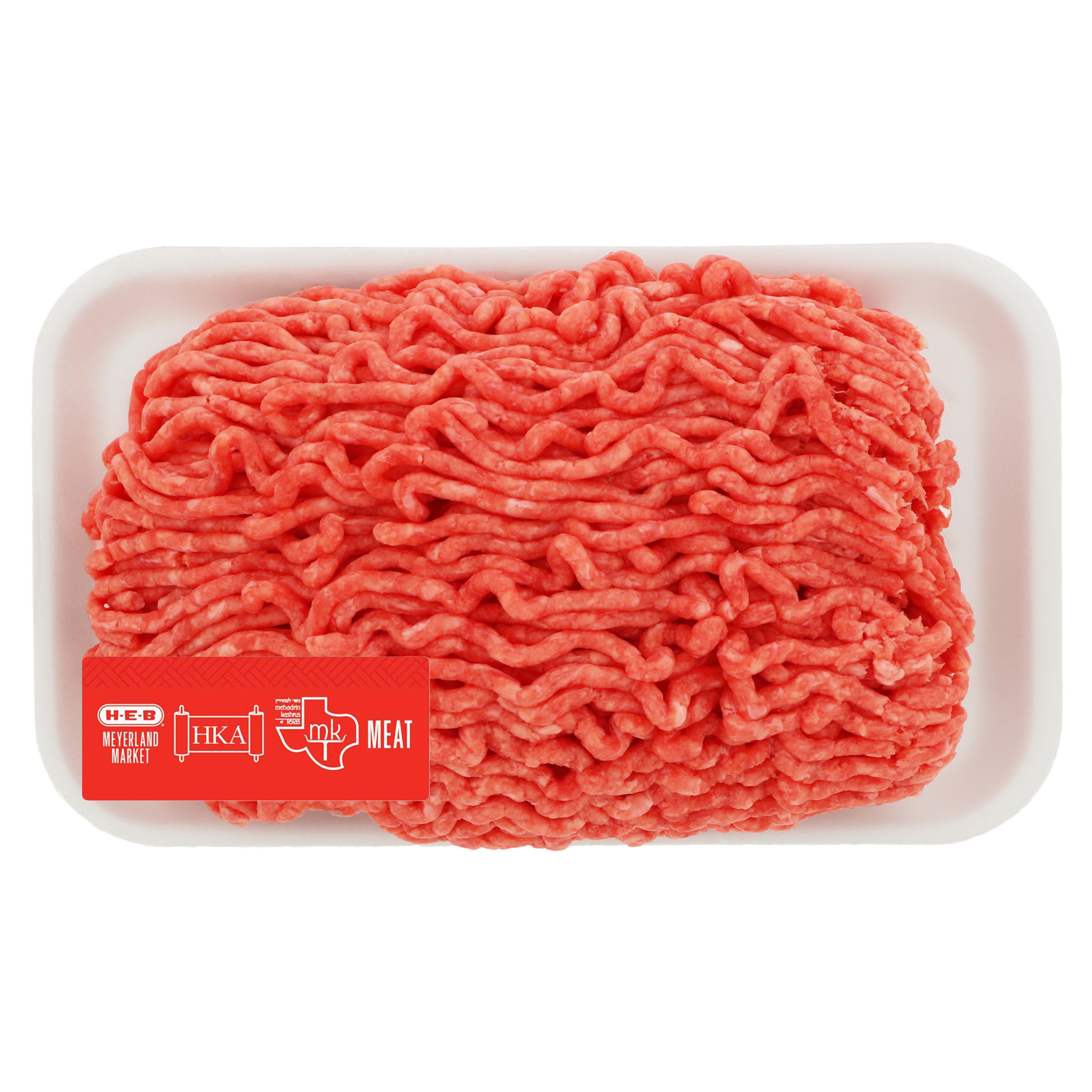 H-E-B Kosher Ground Beef Chuck 80% Lean - Shop Beef At H-E-B