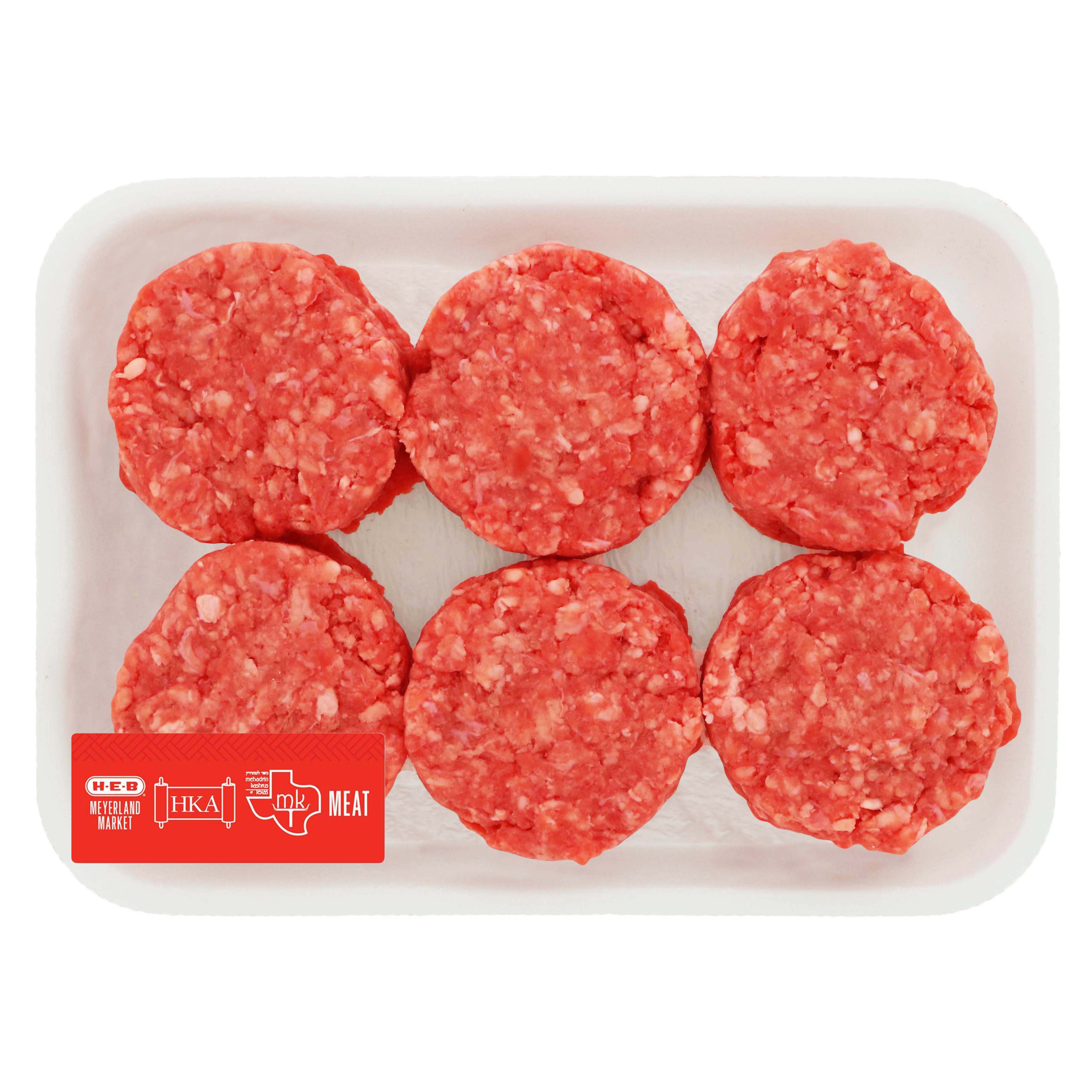 H-E-B Kosher Ground Beef Chuck Sliders - Shop Beef At H-E-B