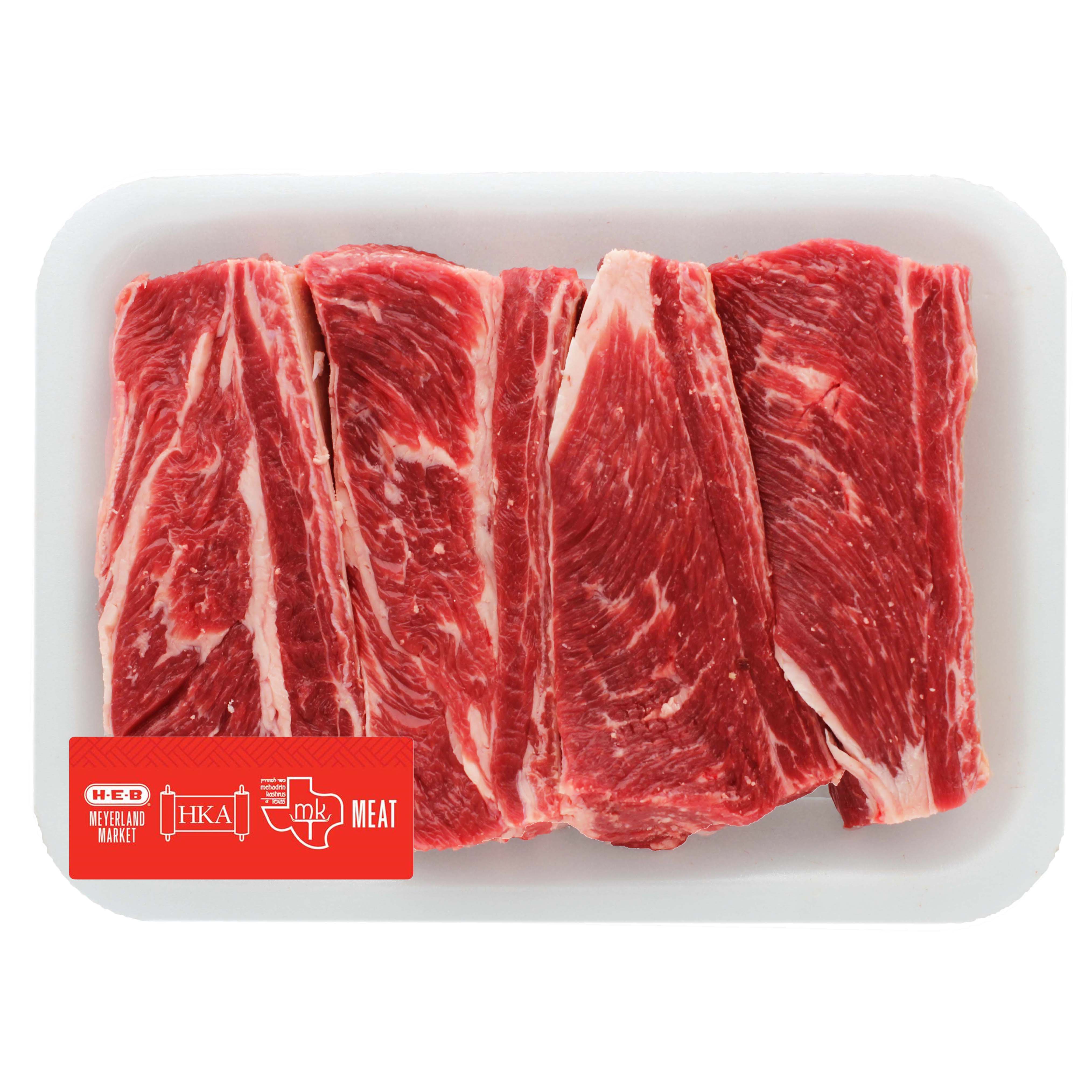 H-E-B Kosher Beef Chuck Short Ribs Bone-in - Shop Beef At H-E-B