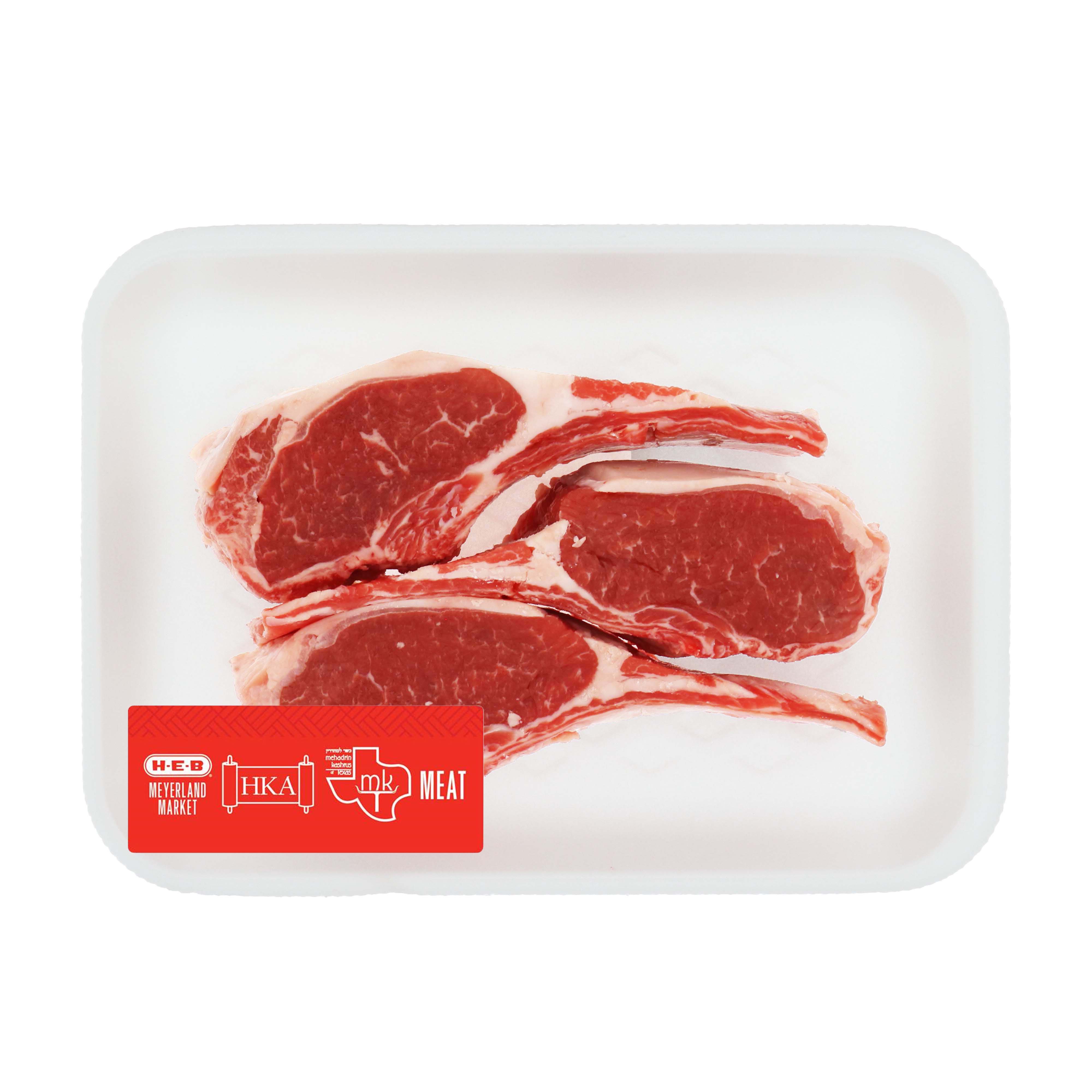 HEB Kosher Lamb Rib Chops Bonein Shop Lamb & goat at HEB