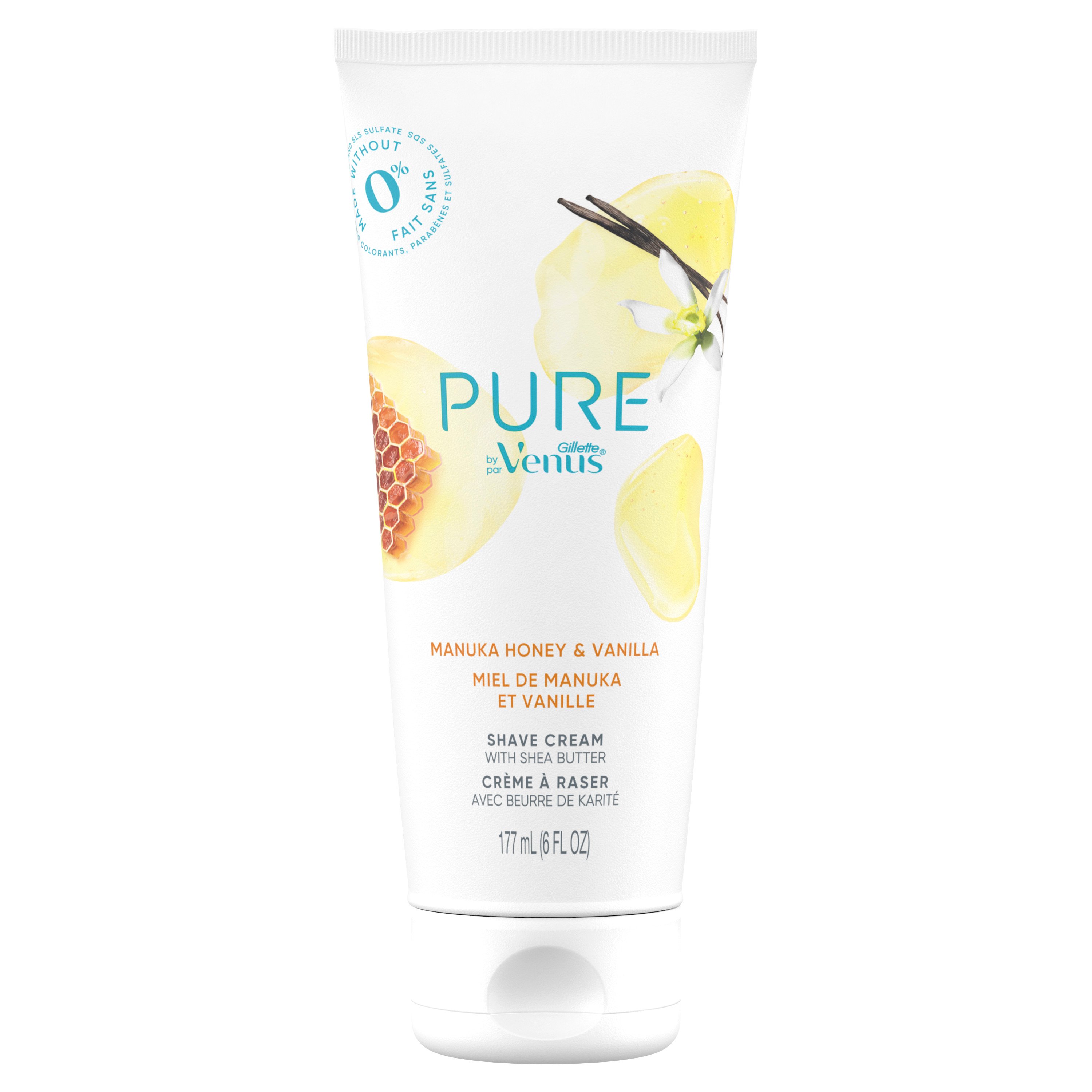Venus PURE Shave Cream Manuka Honey and Vanilla Shop Shaving & Hair Removal at HEB