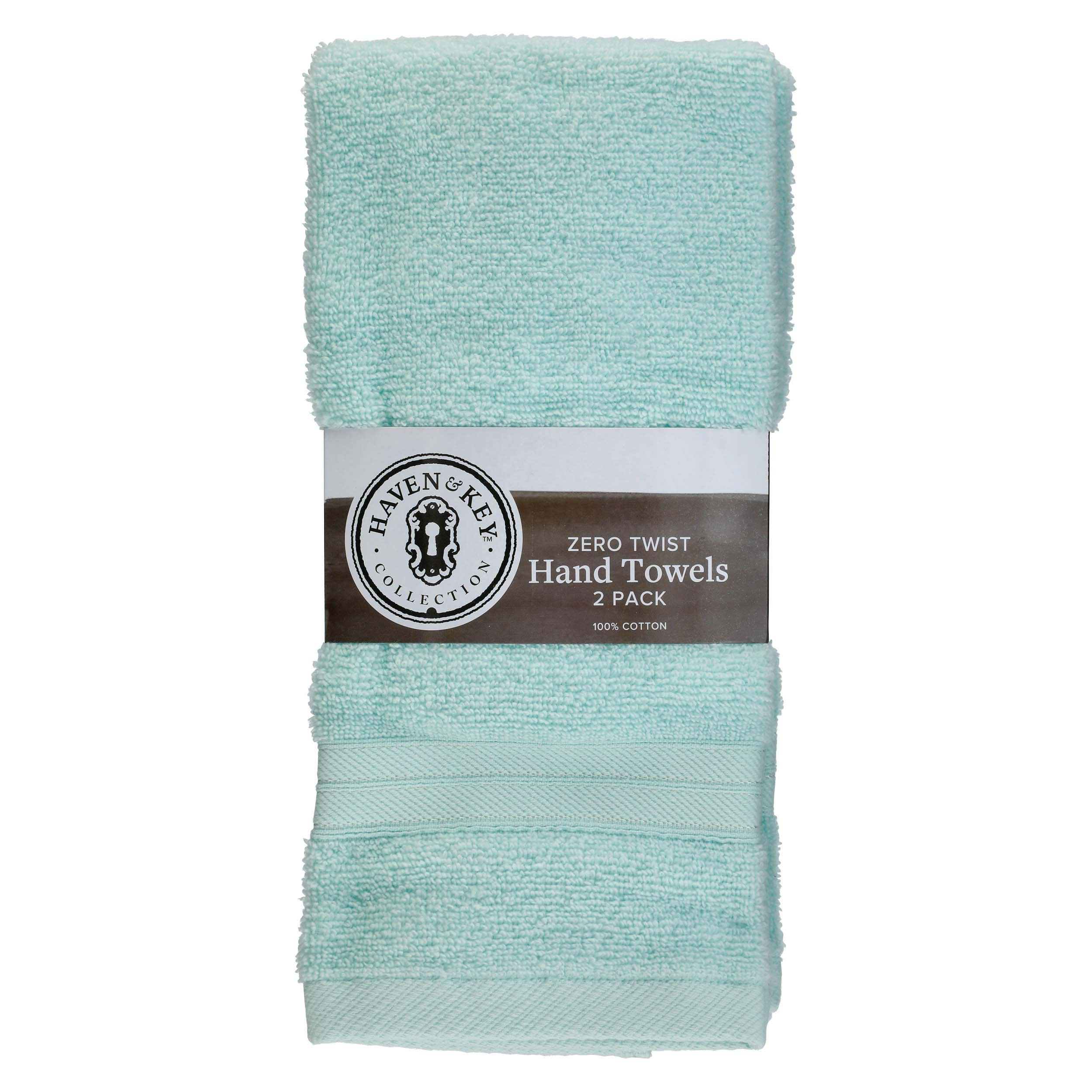 Haven & Key Zero Twist Mint Hand Towels - Shop Towels & Washcloths at H-E-B